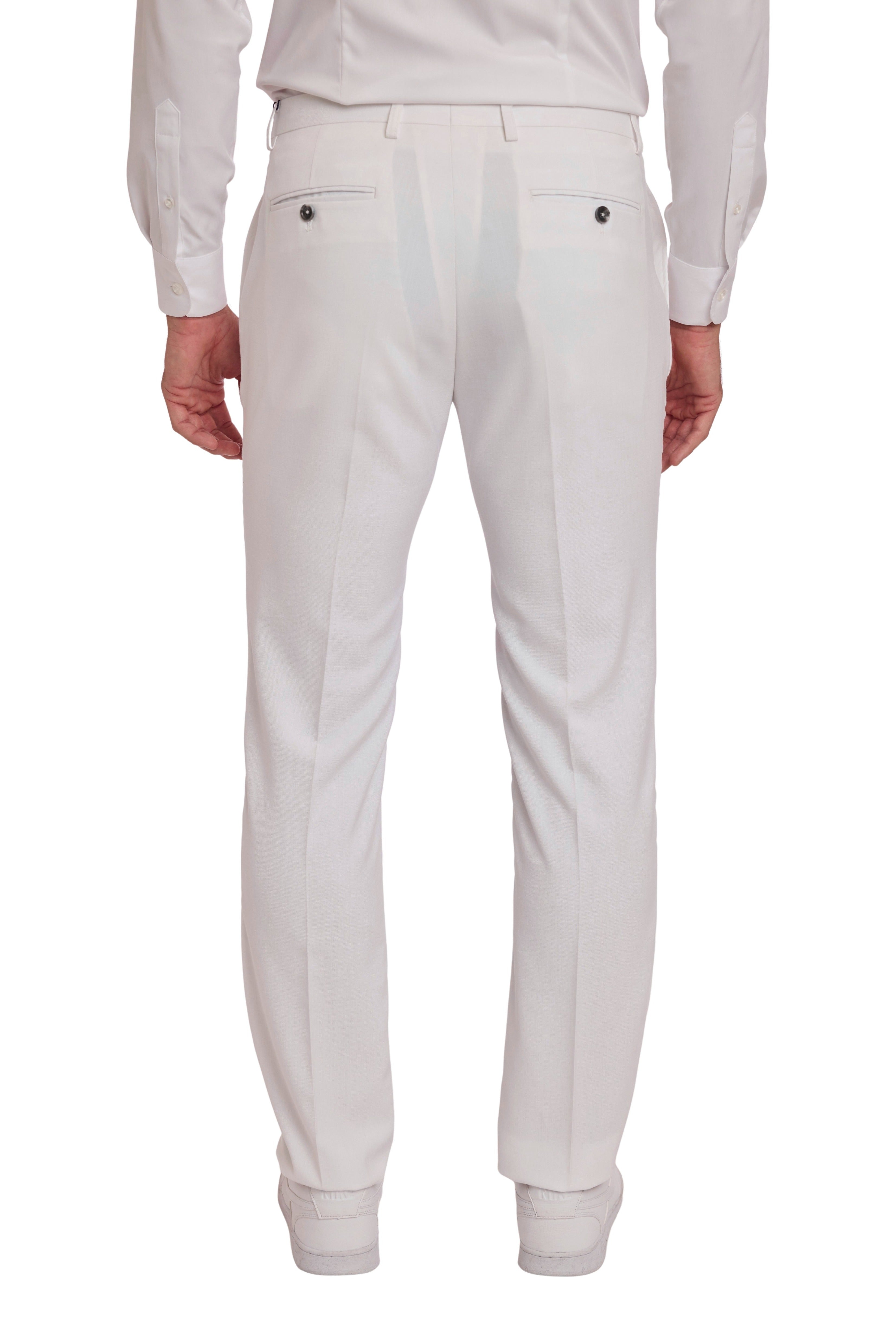 Downing Pants - slim - White Sharkskin