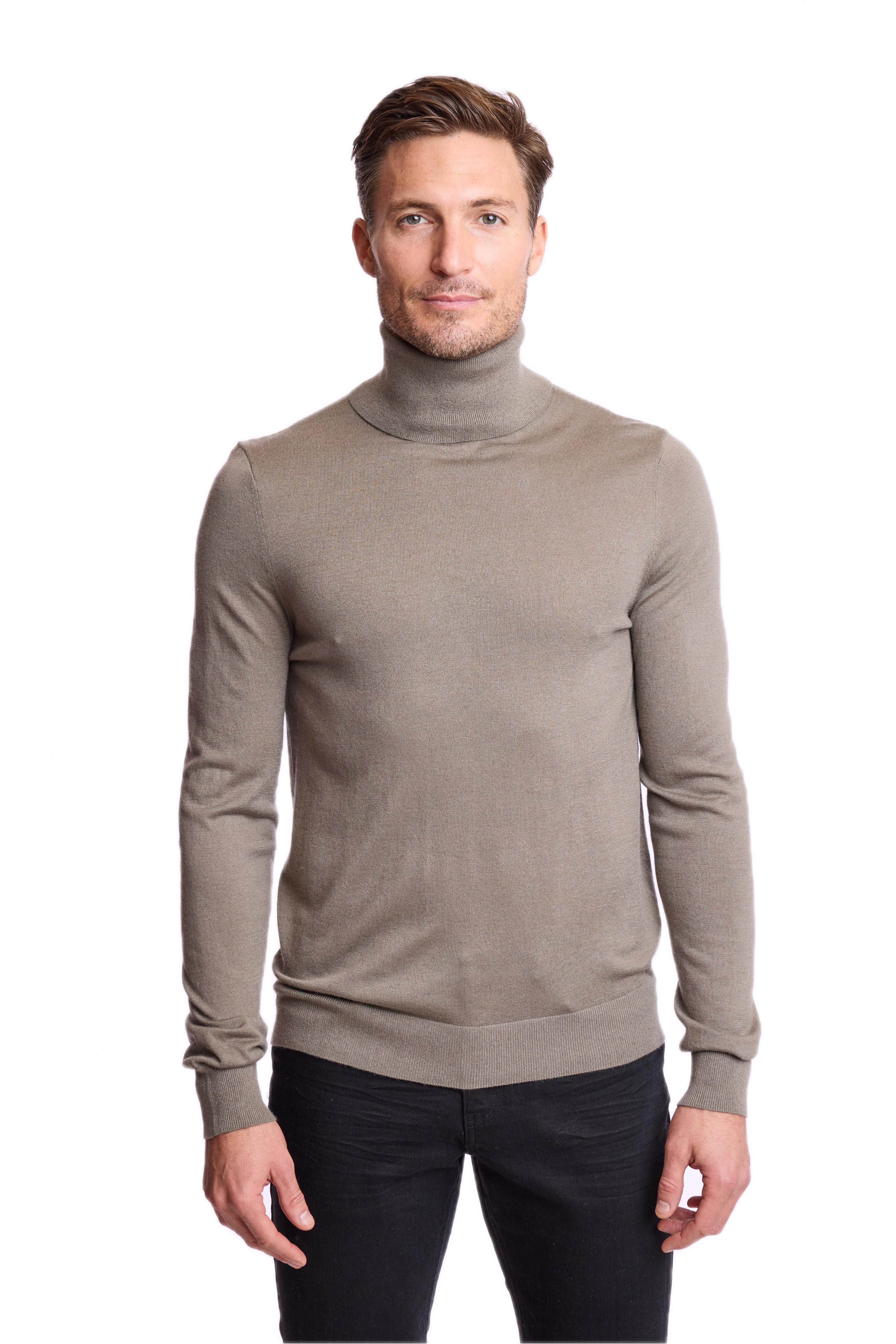 Luxe Fine Gauge Turtleneck - Sage