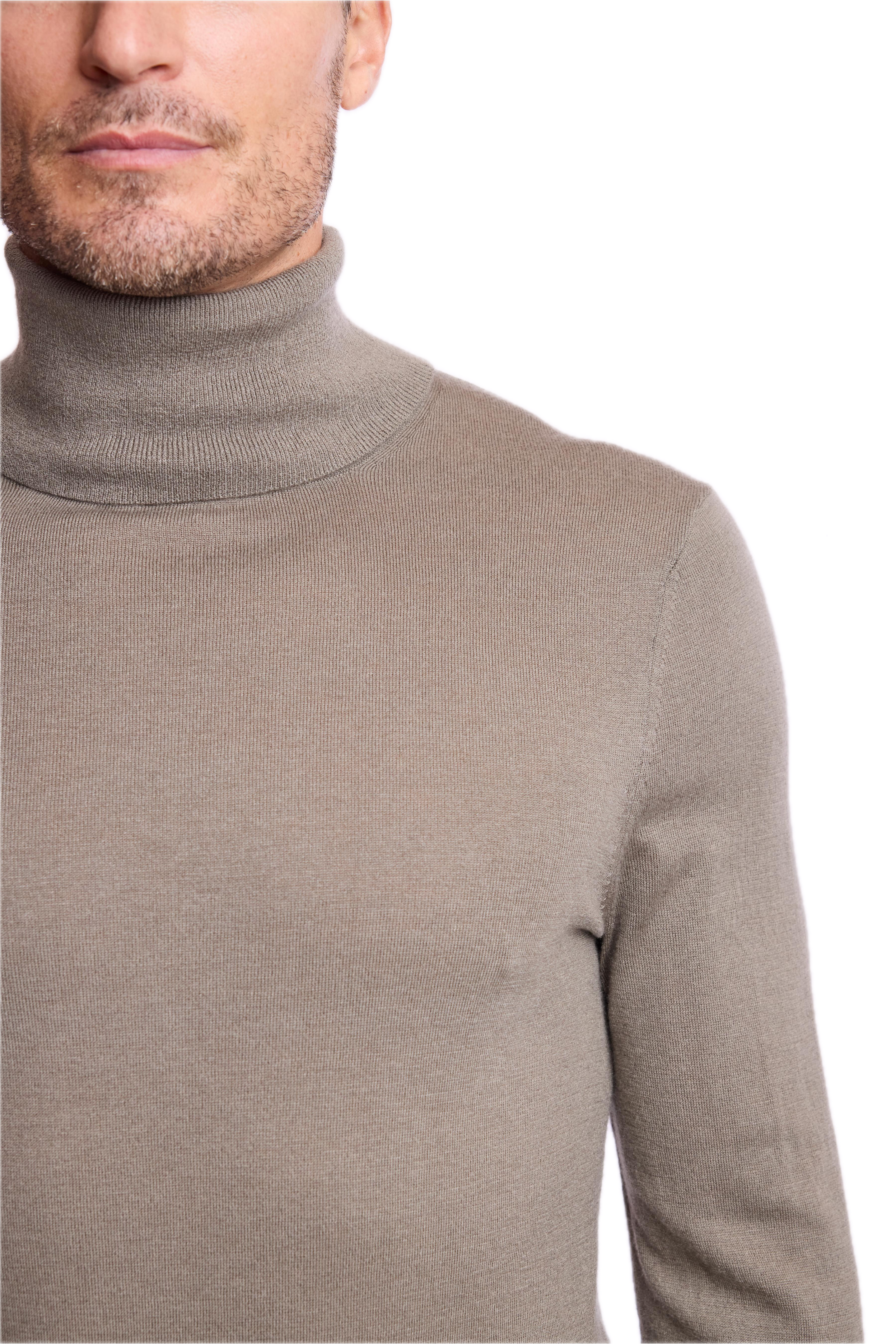 Luxe Fine Gauge Turtleneck - Sage
