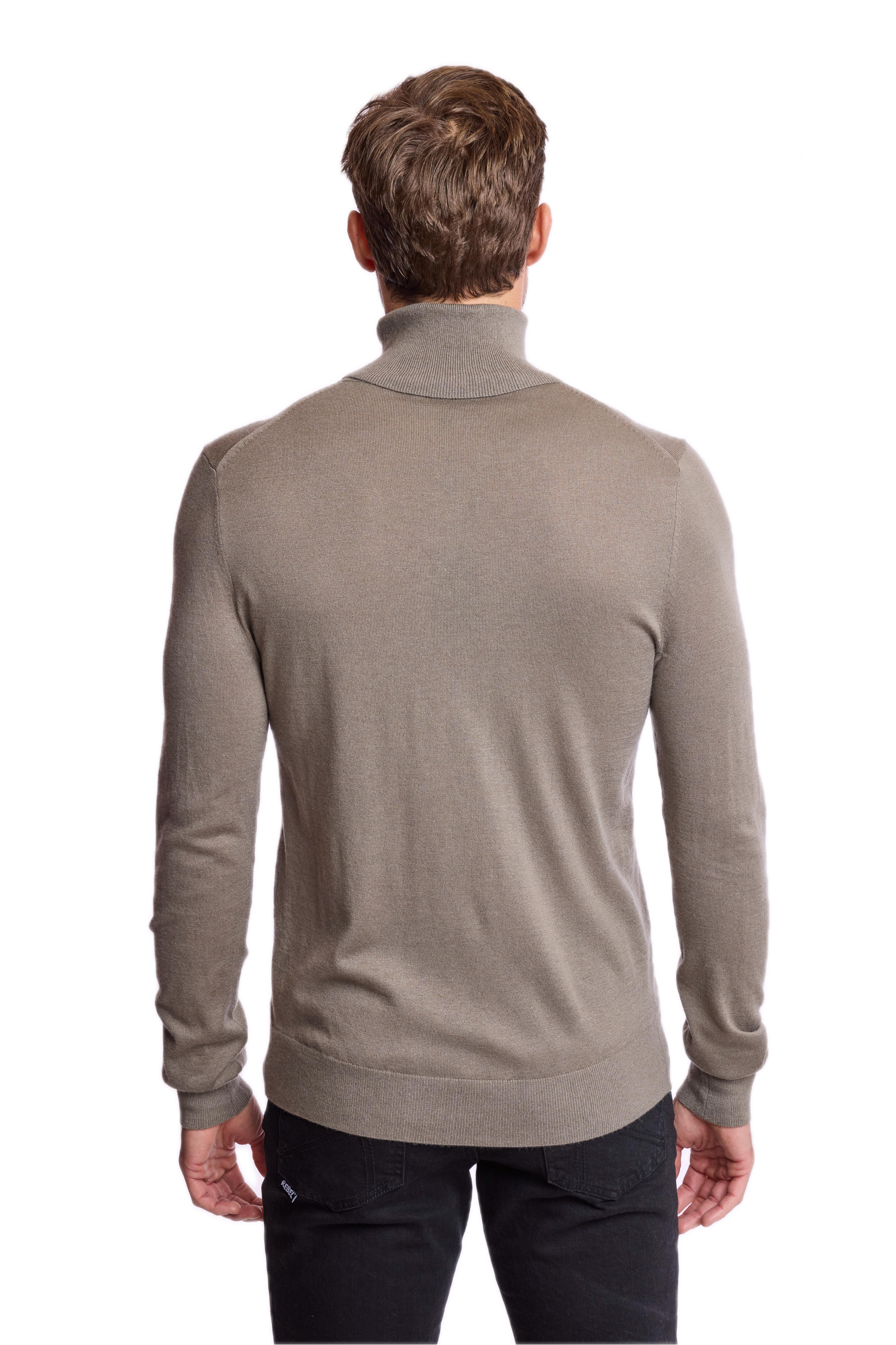 Luxe Fine Gauge Turtleneck - Sage