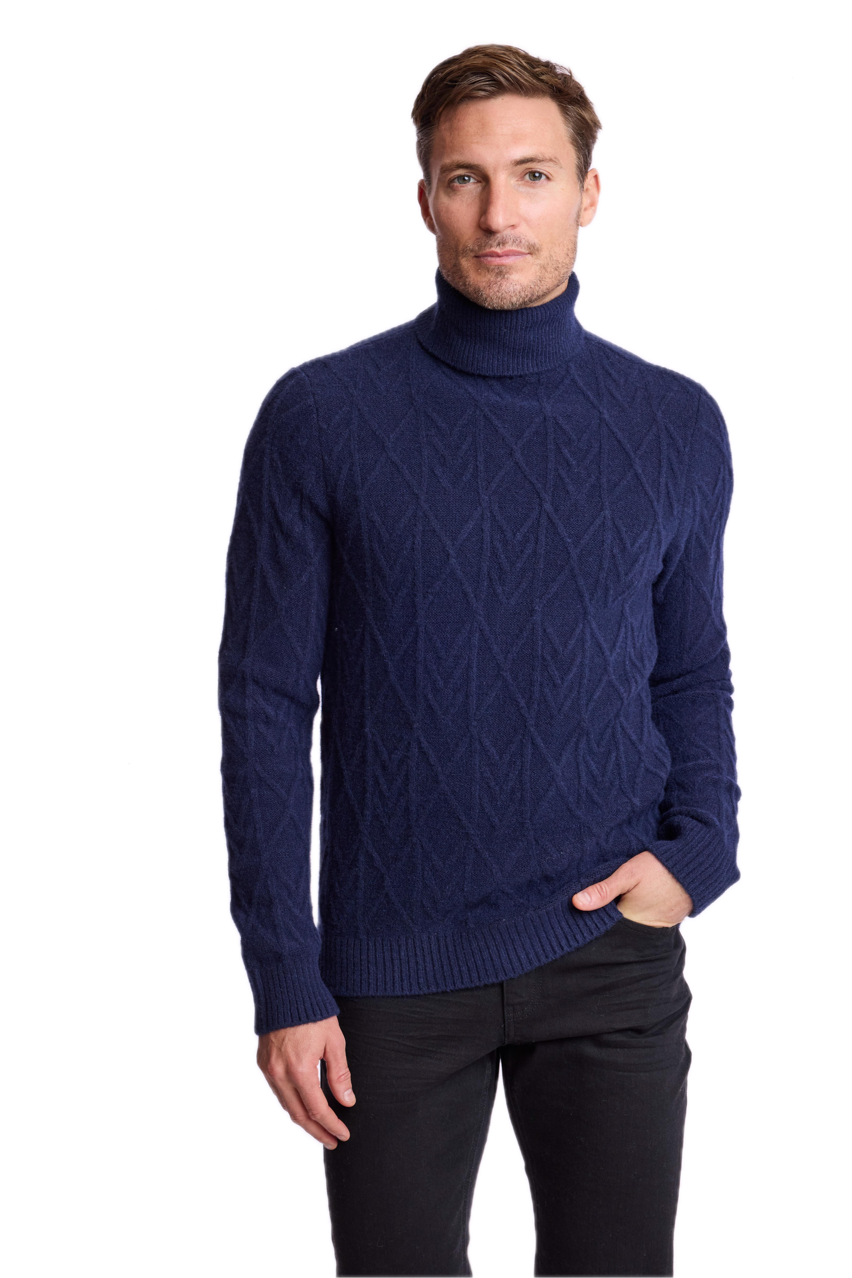 Chunky Turtleneck - Marine Navy