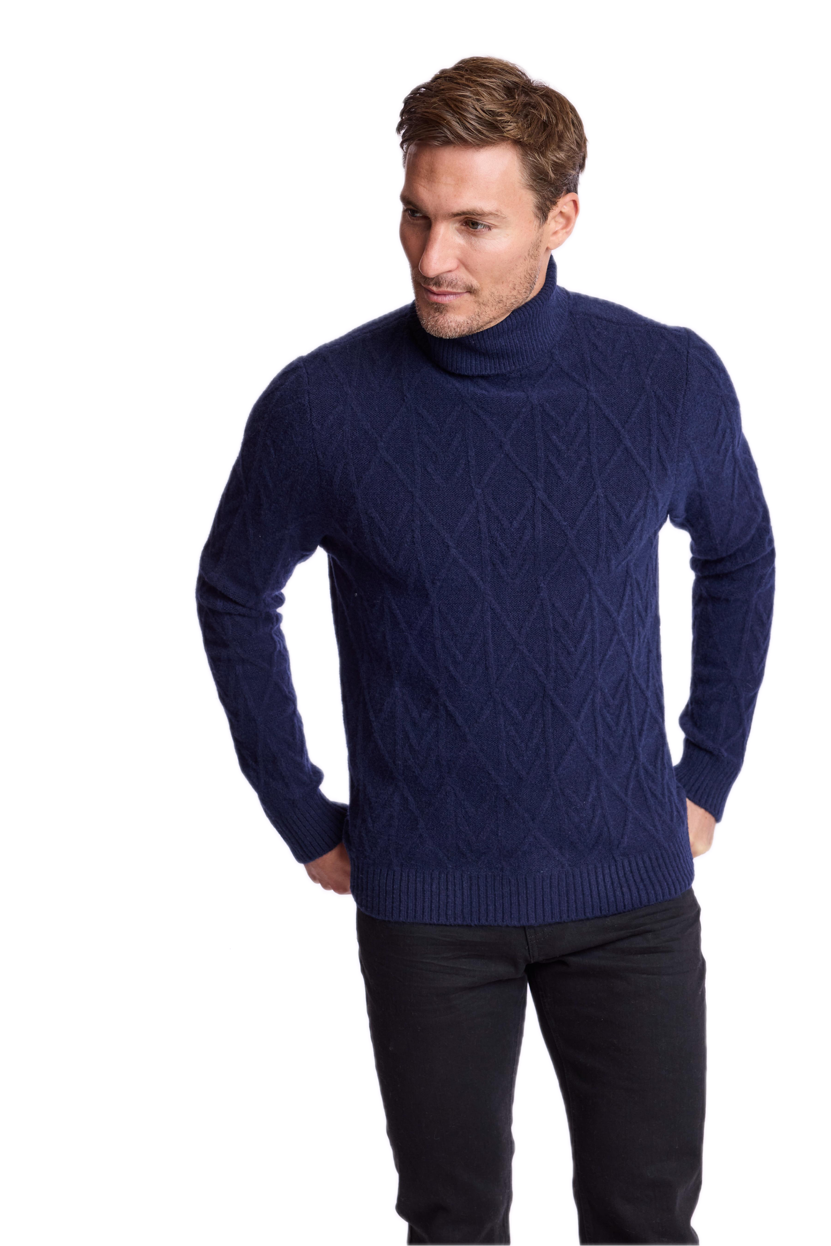 Chunky Turtleneck - Marine Navy
