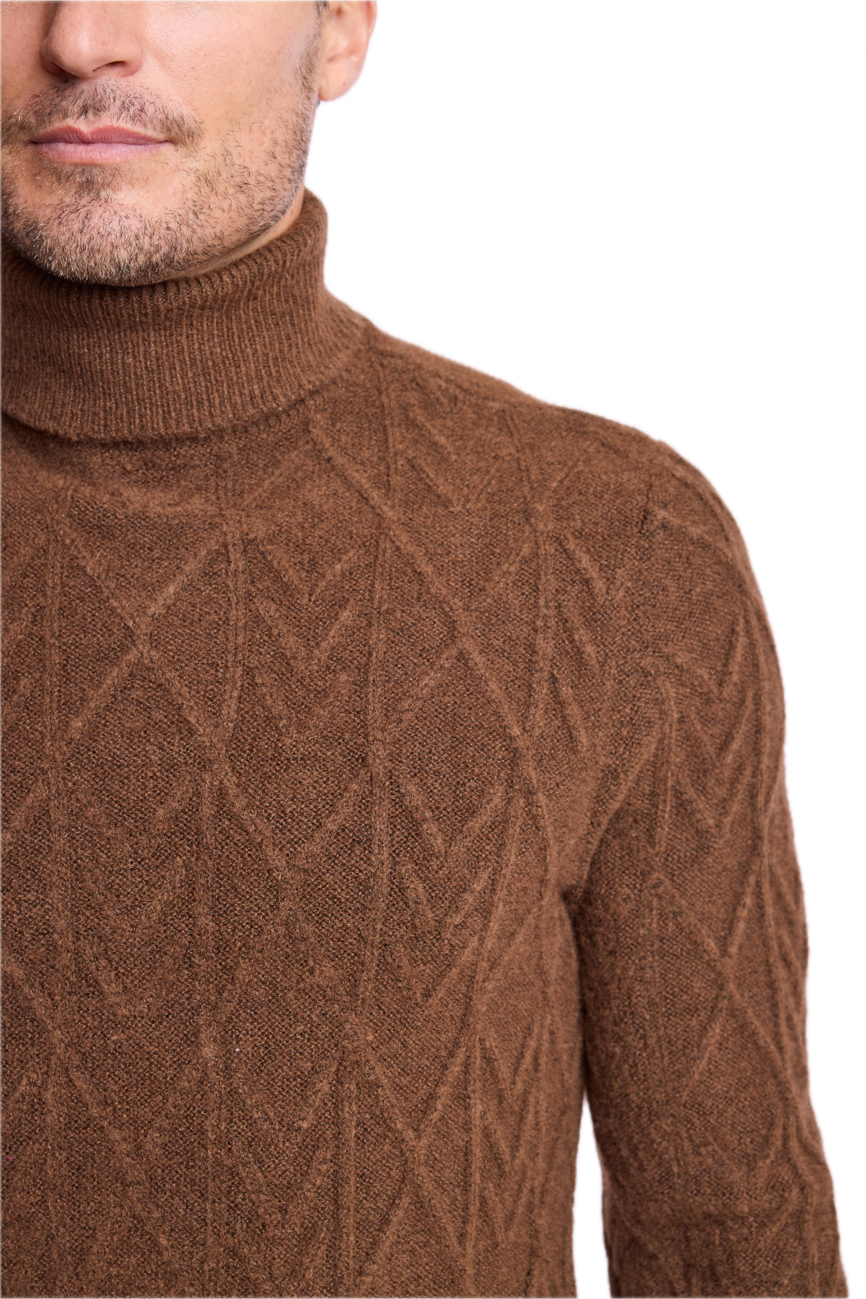 Chunky Turtleneck - Hershey Brown