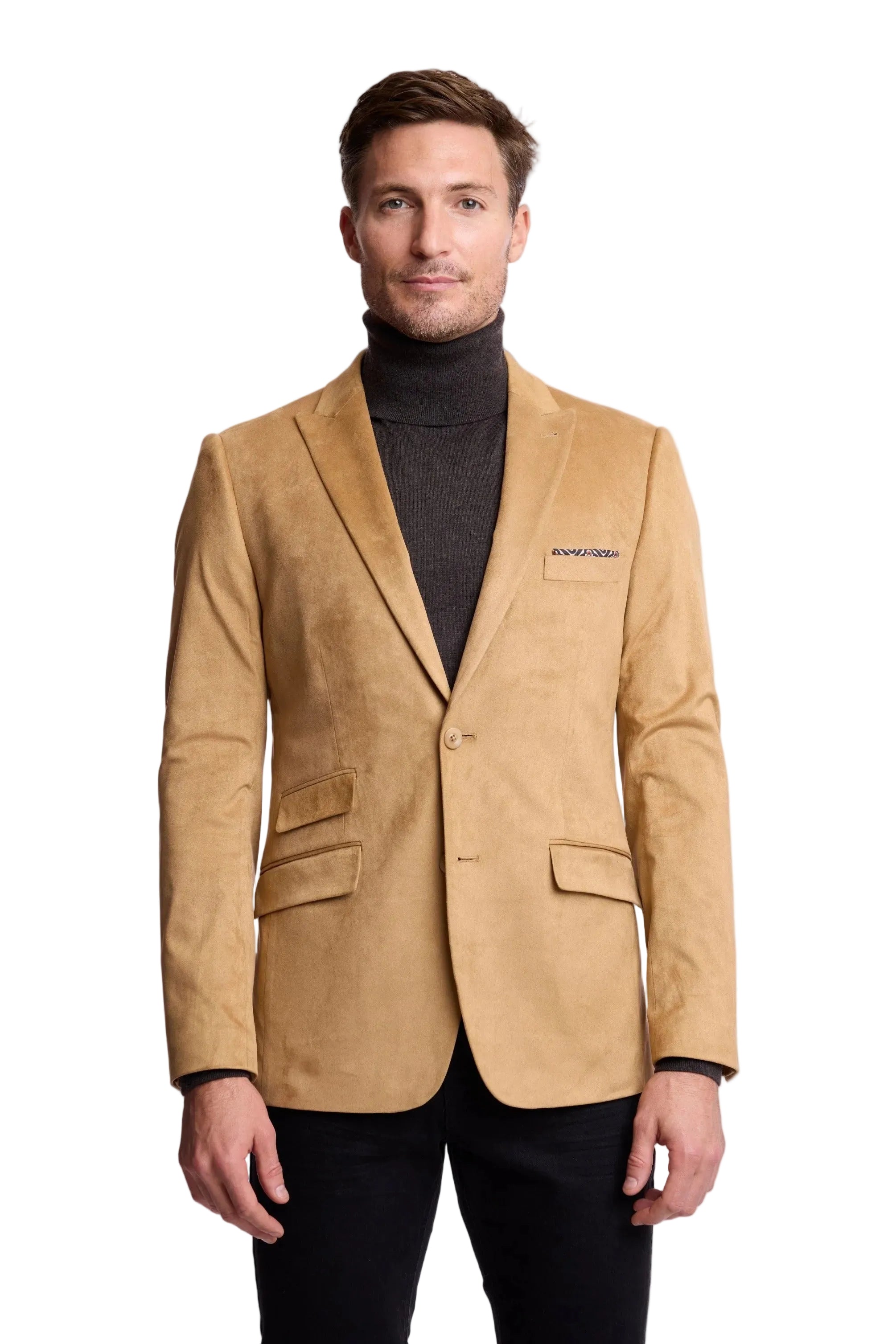 Ashton Peak Sportswear Blazer - Desert Tan Microsuede