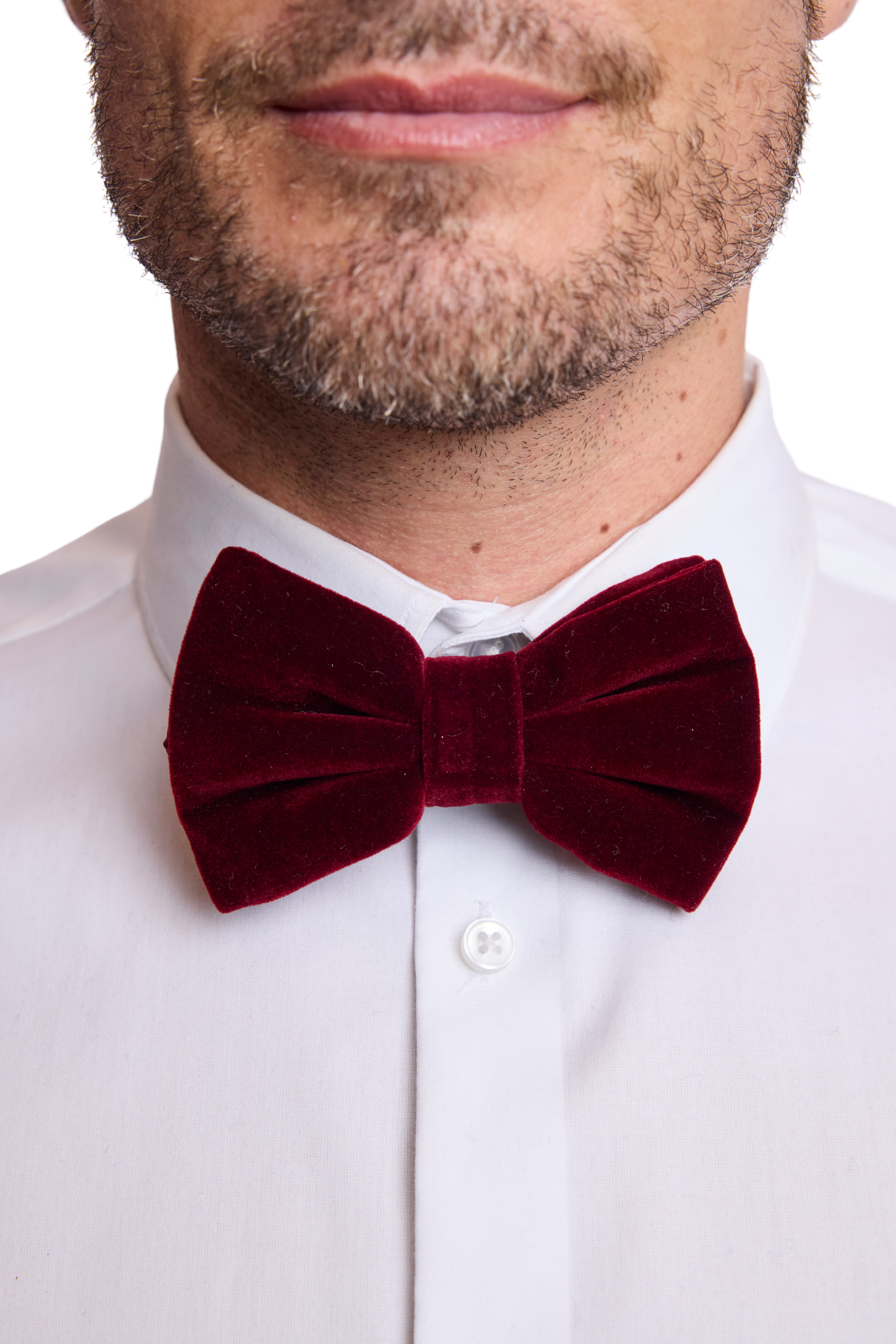 Bradley Bow Tie - Burgundy Velvet