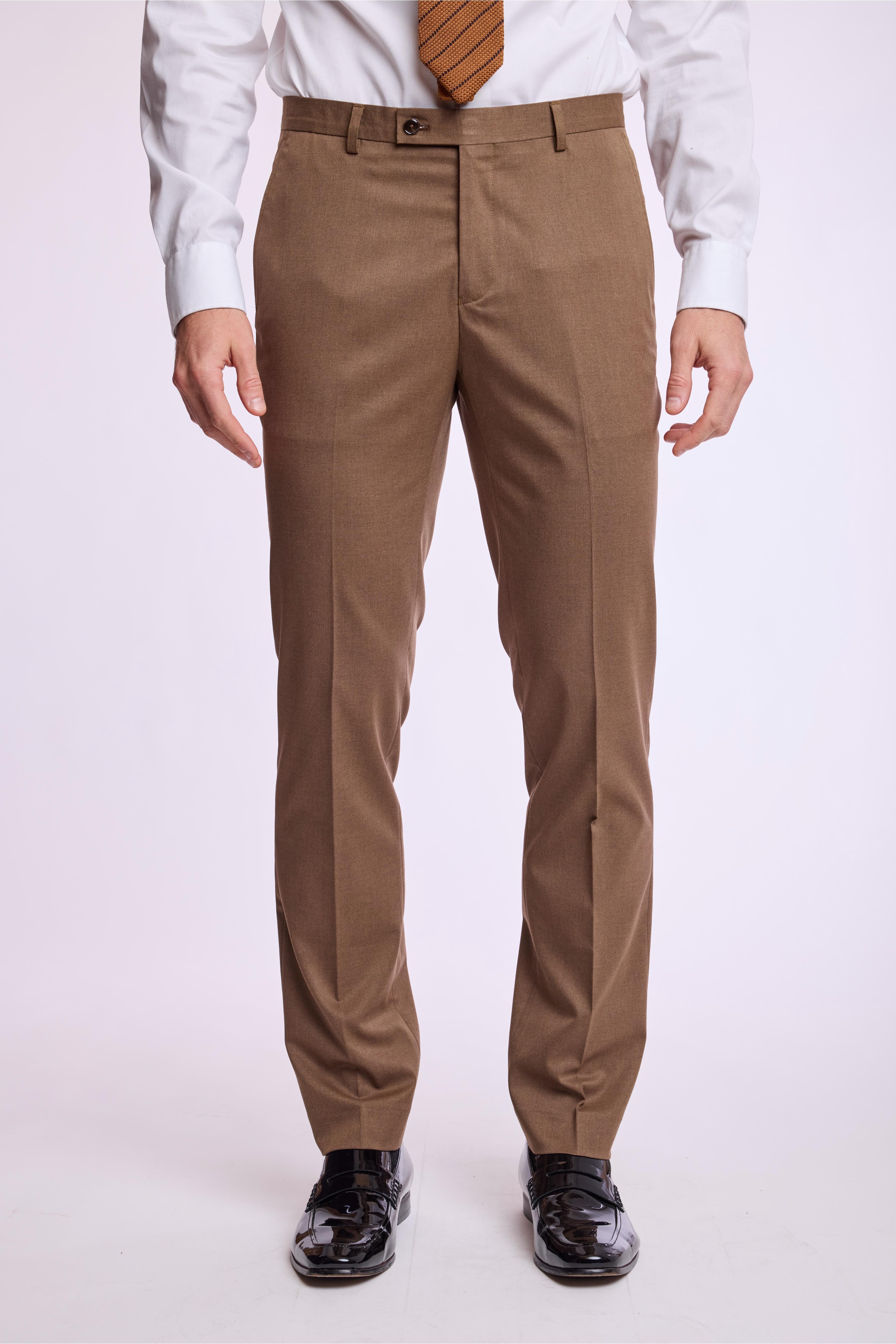 Downing Pants - slim - Dark Camel