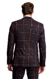 Dover Notch Jacket - slim - Chocolate Royal Rust Check