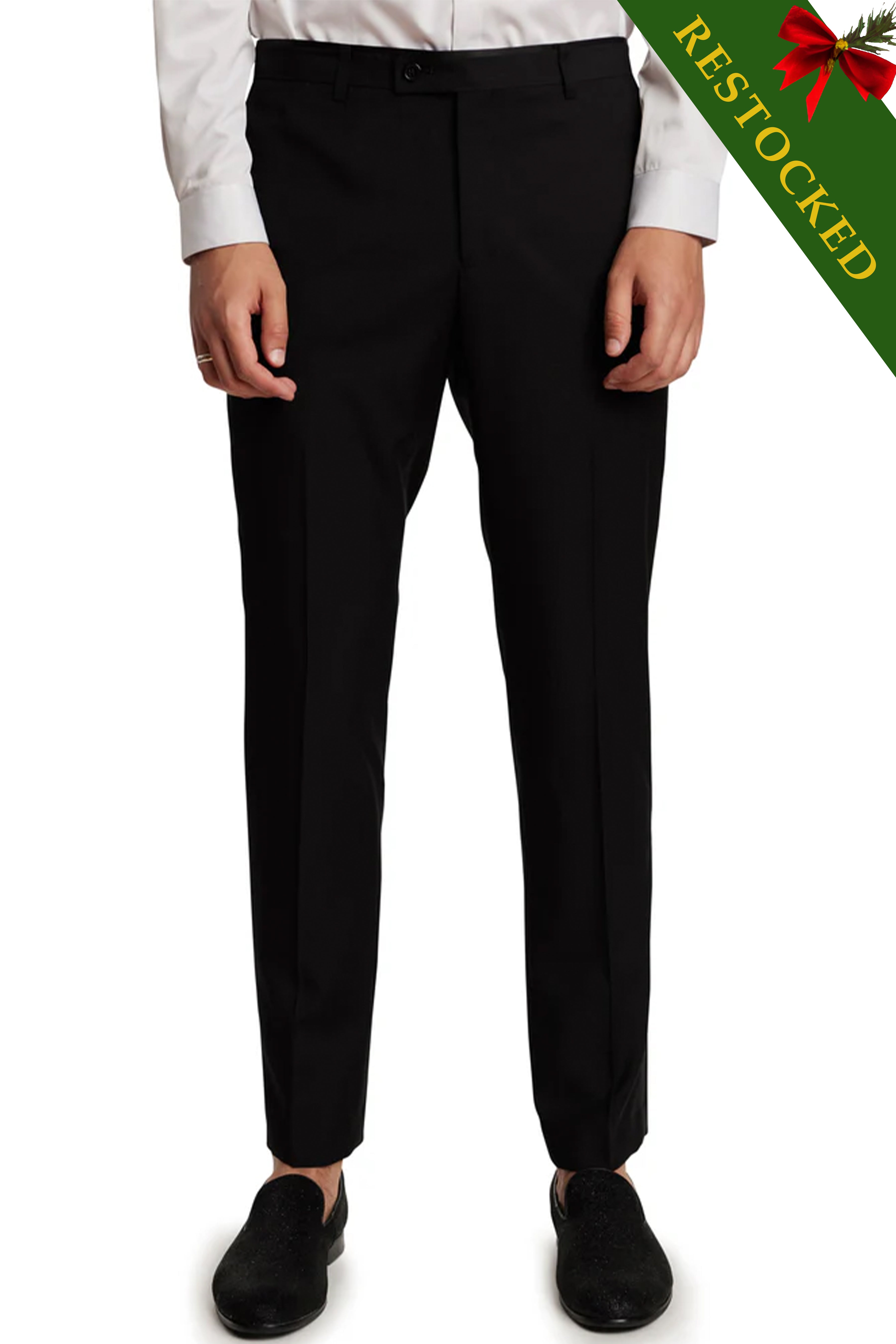 Sloane Tuxedo Pants - Slim - Black