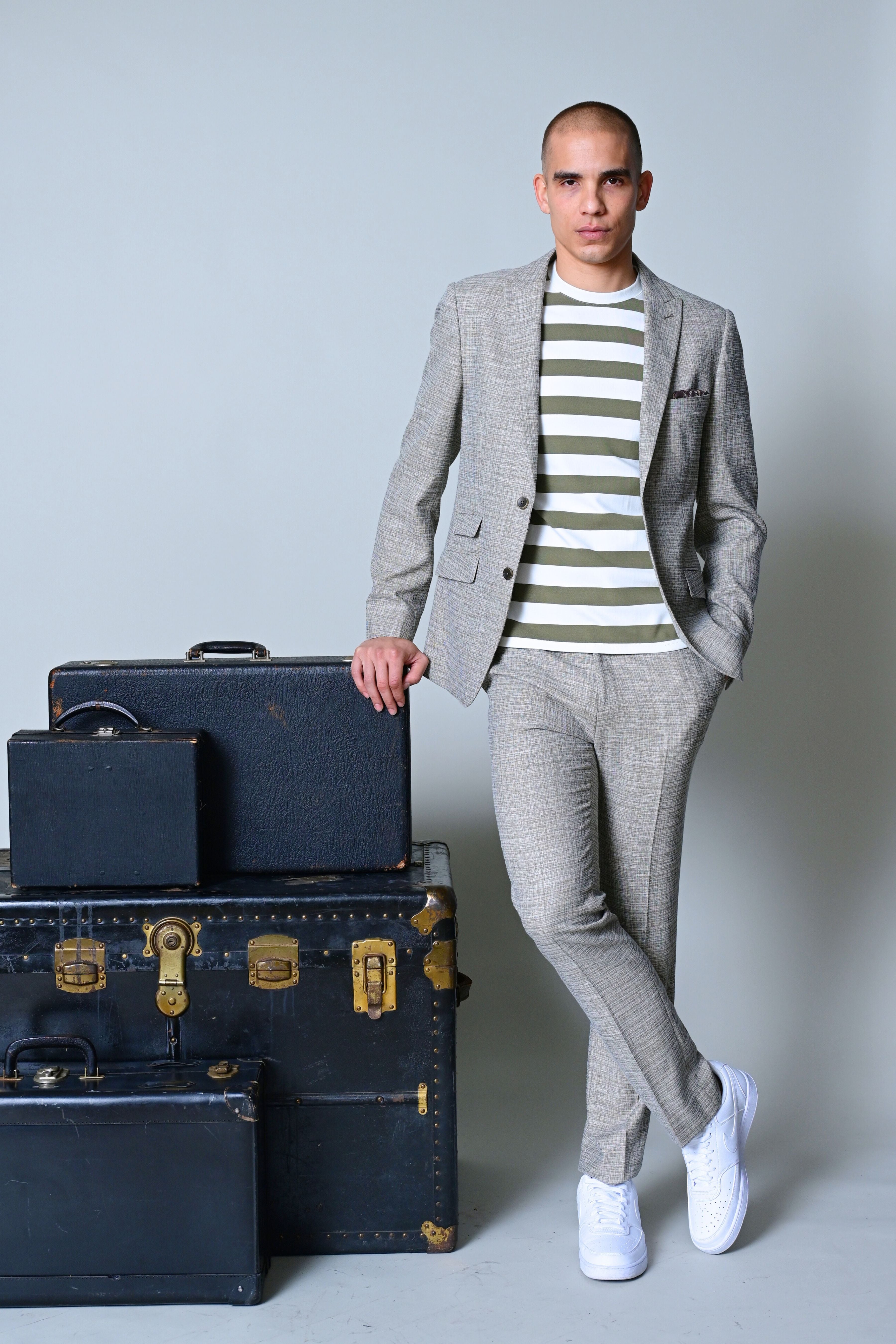 Ashton Peak Jacket - slim - Sage Cream Texture