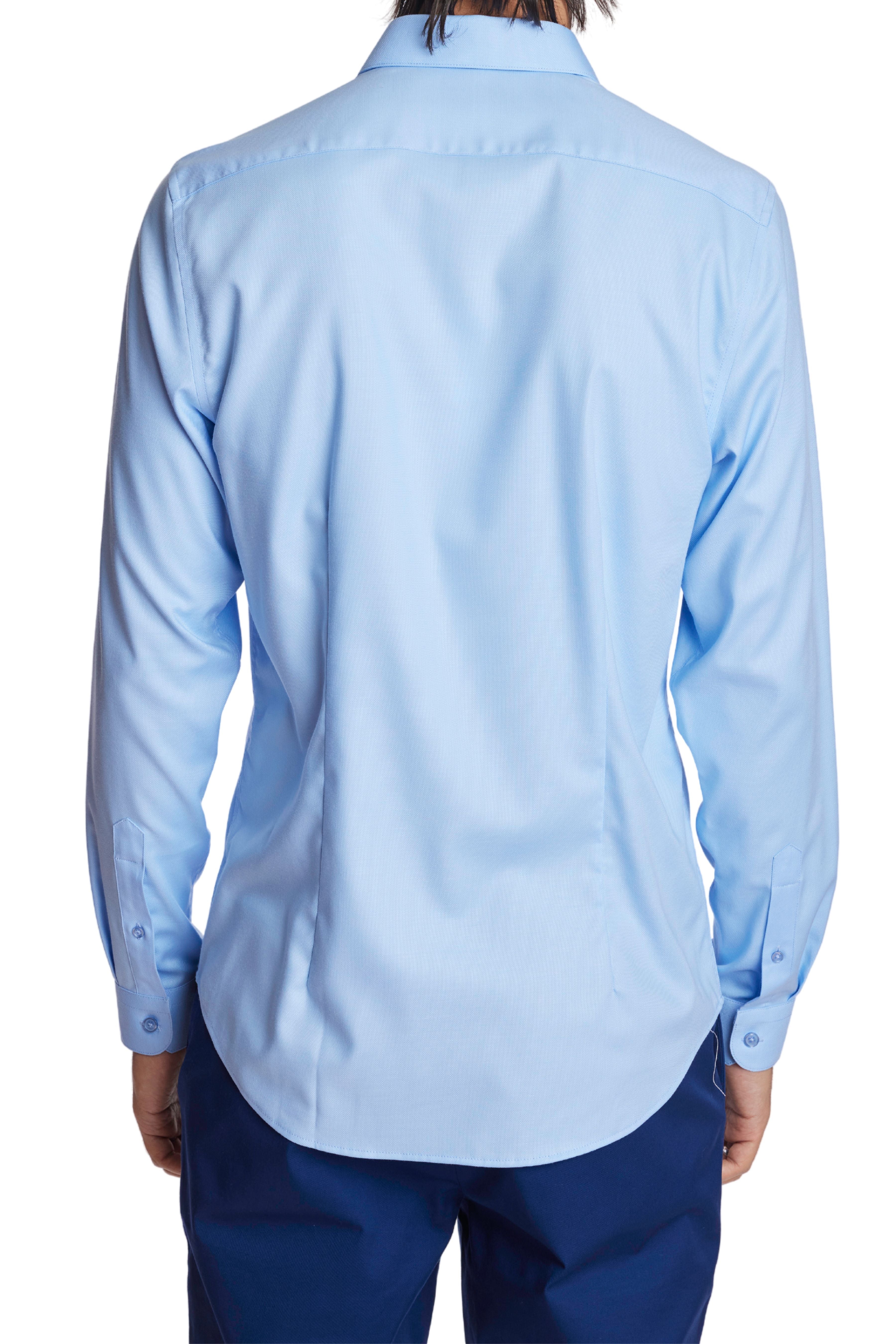 Samuel Spread Collar Shirt - Baby Blue