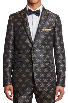  Grosvenor Peak Tux Jacket - slim - Black Bees