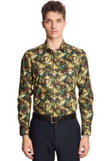  Samuel Spread Collar Shirt - Autumn Leaves
