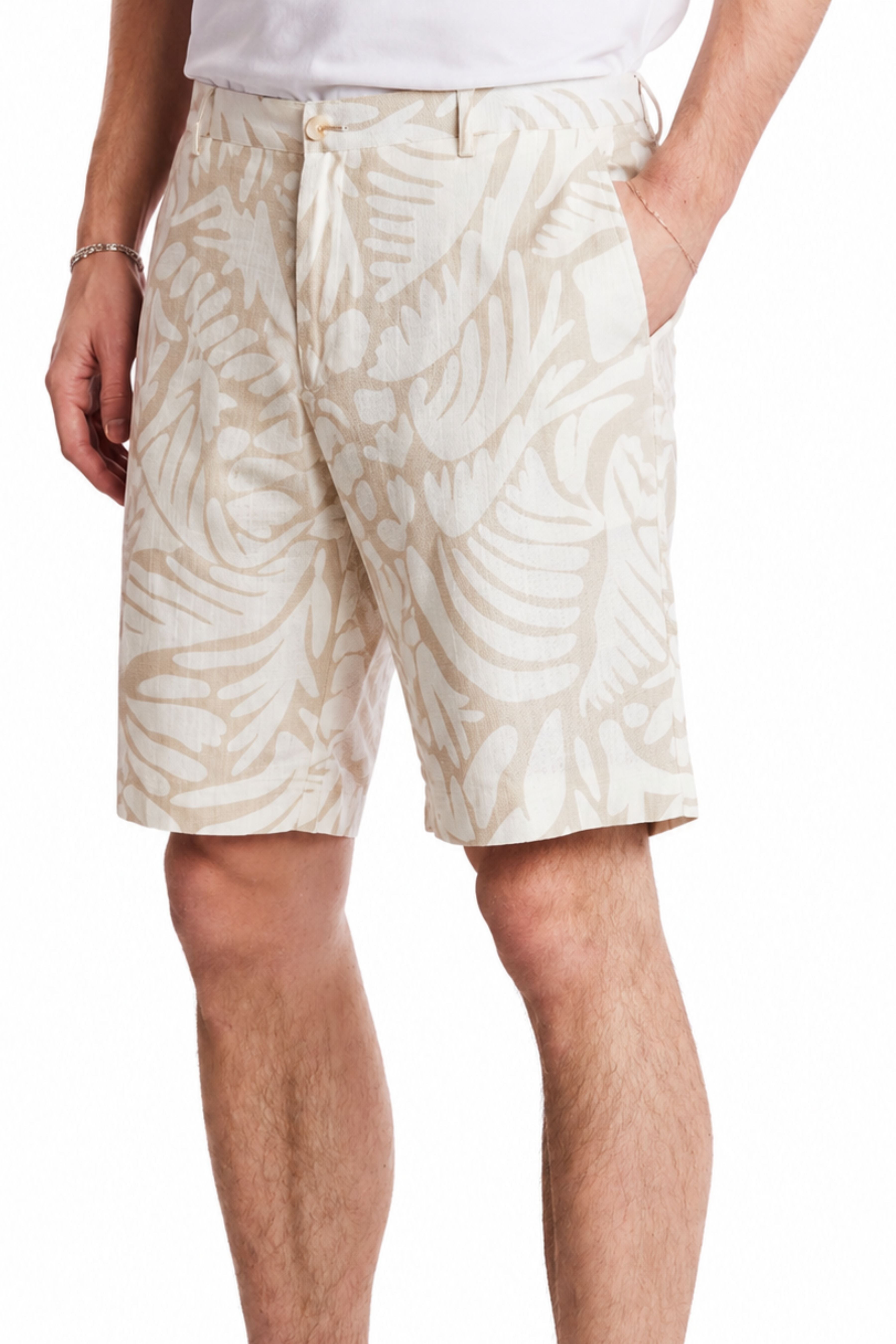 Felix Shorts - slim - Tan & Cream