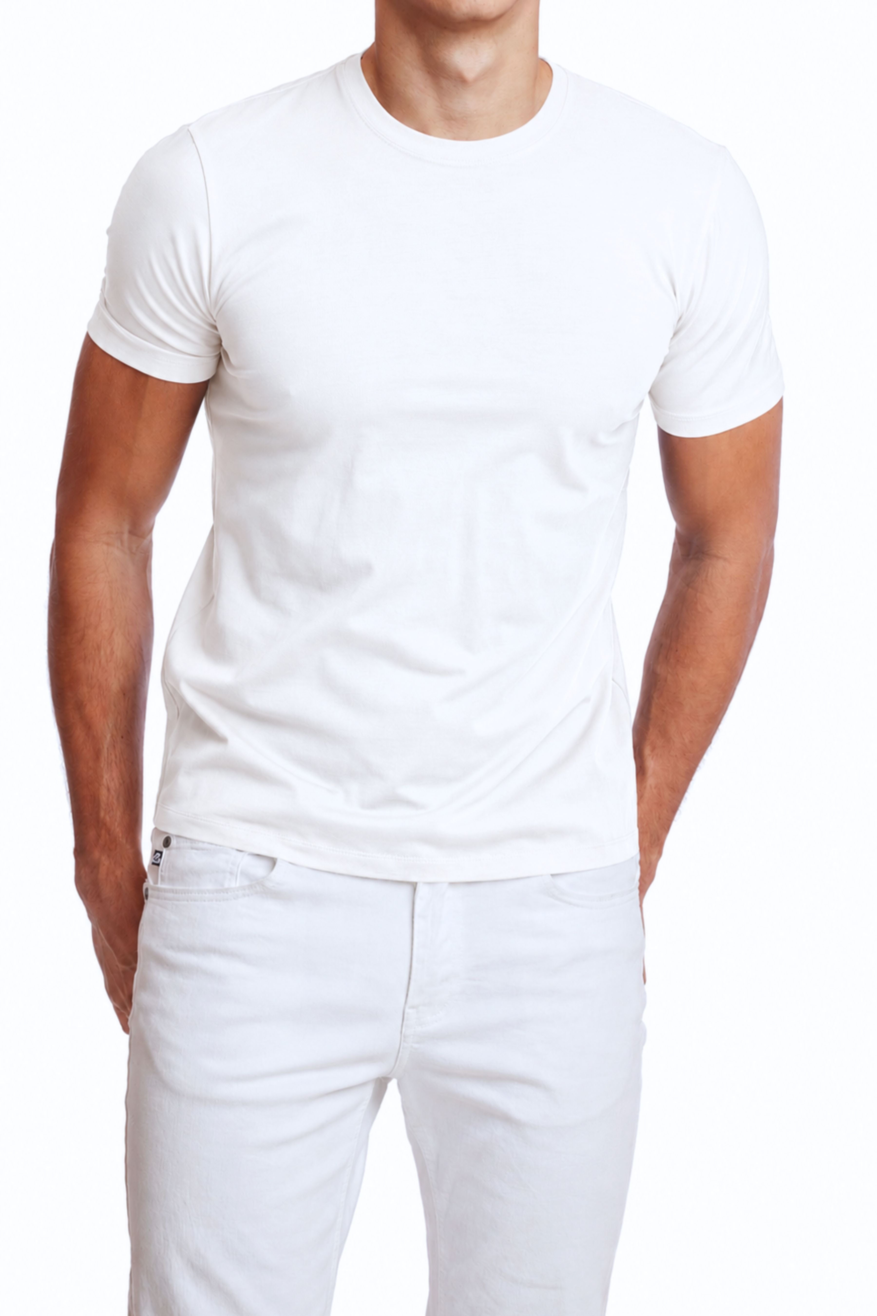 Lucas Crewneck T-Shirt - New White