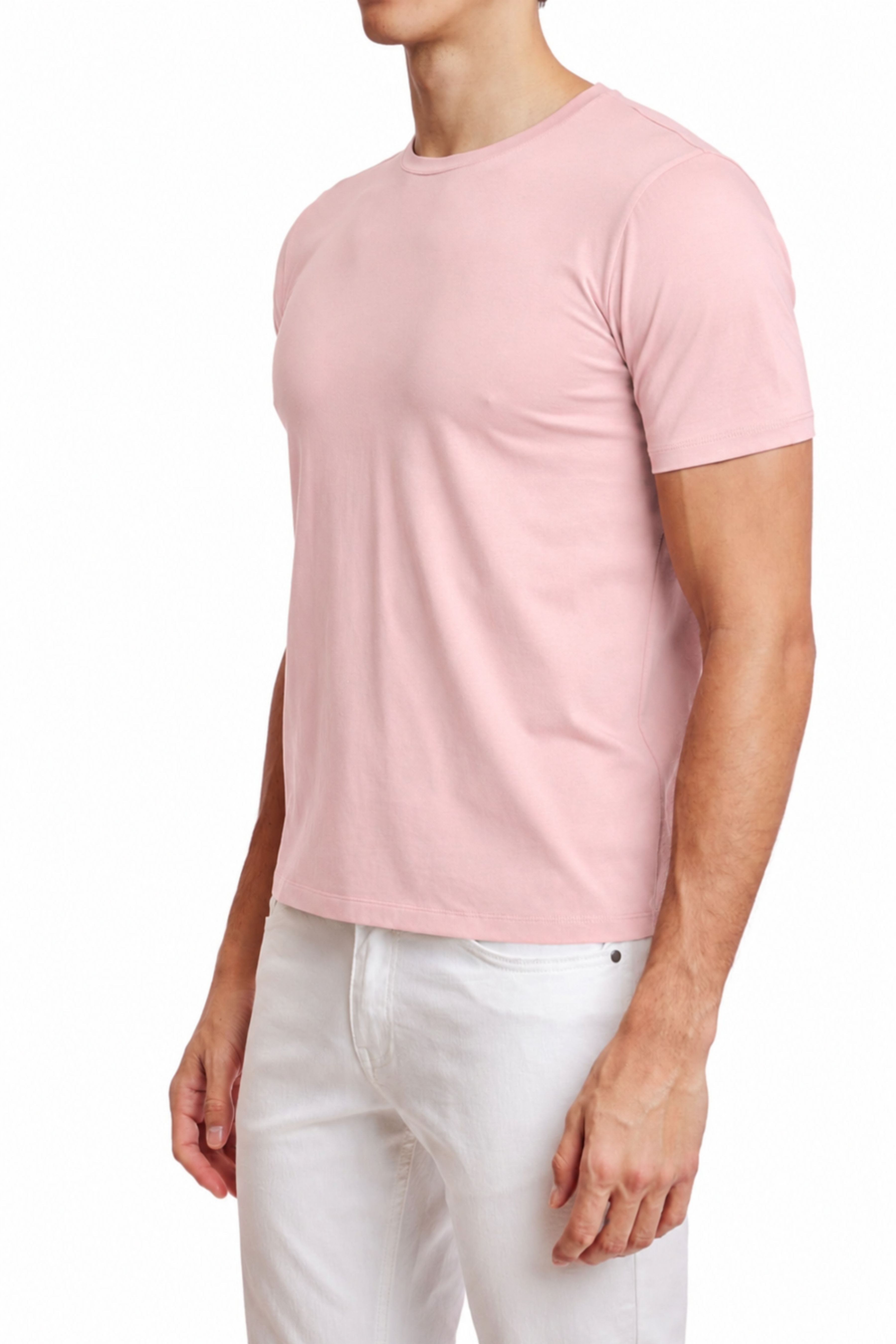 Lucas Crewneck T-Shirt - Dusty Pink