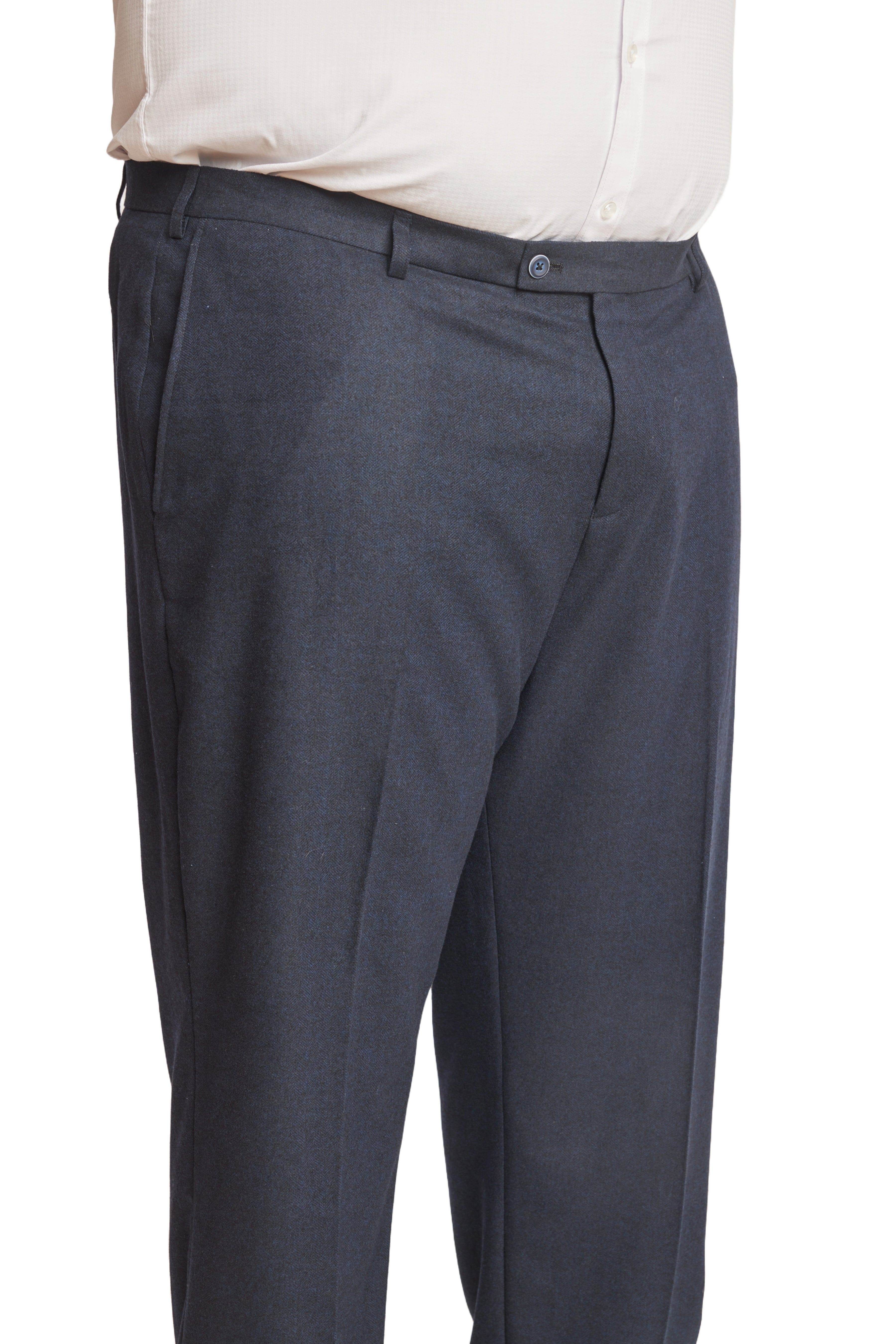 Big & Tall Downing Pants - Deep Navy Herringbone