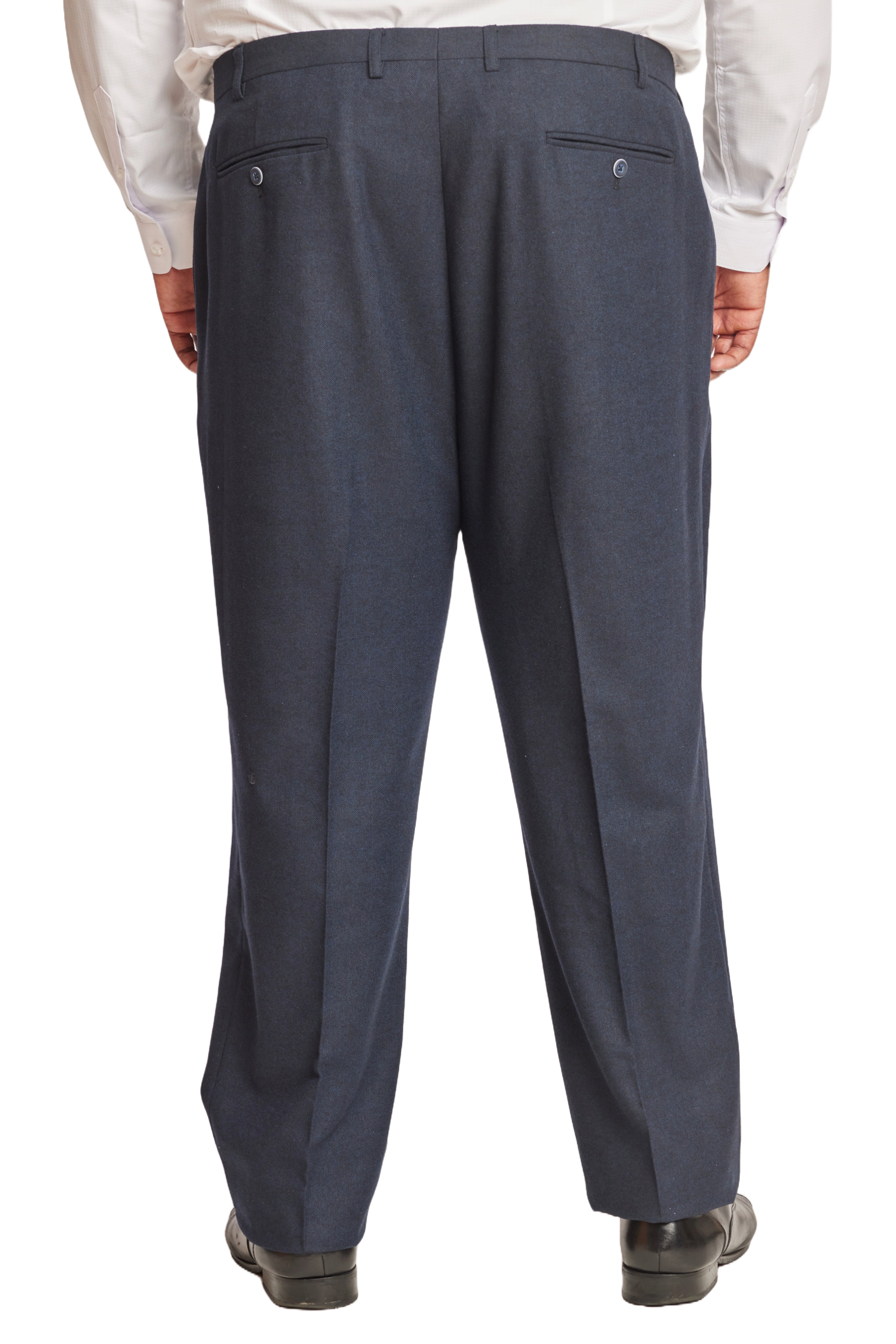 Big & Tall Downing Pants - Deep Navy Herringbone