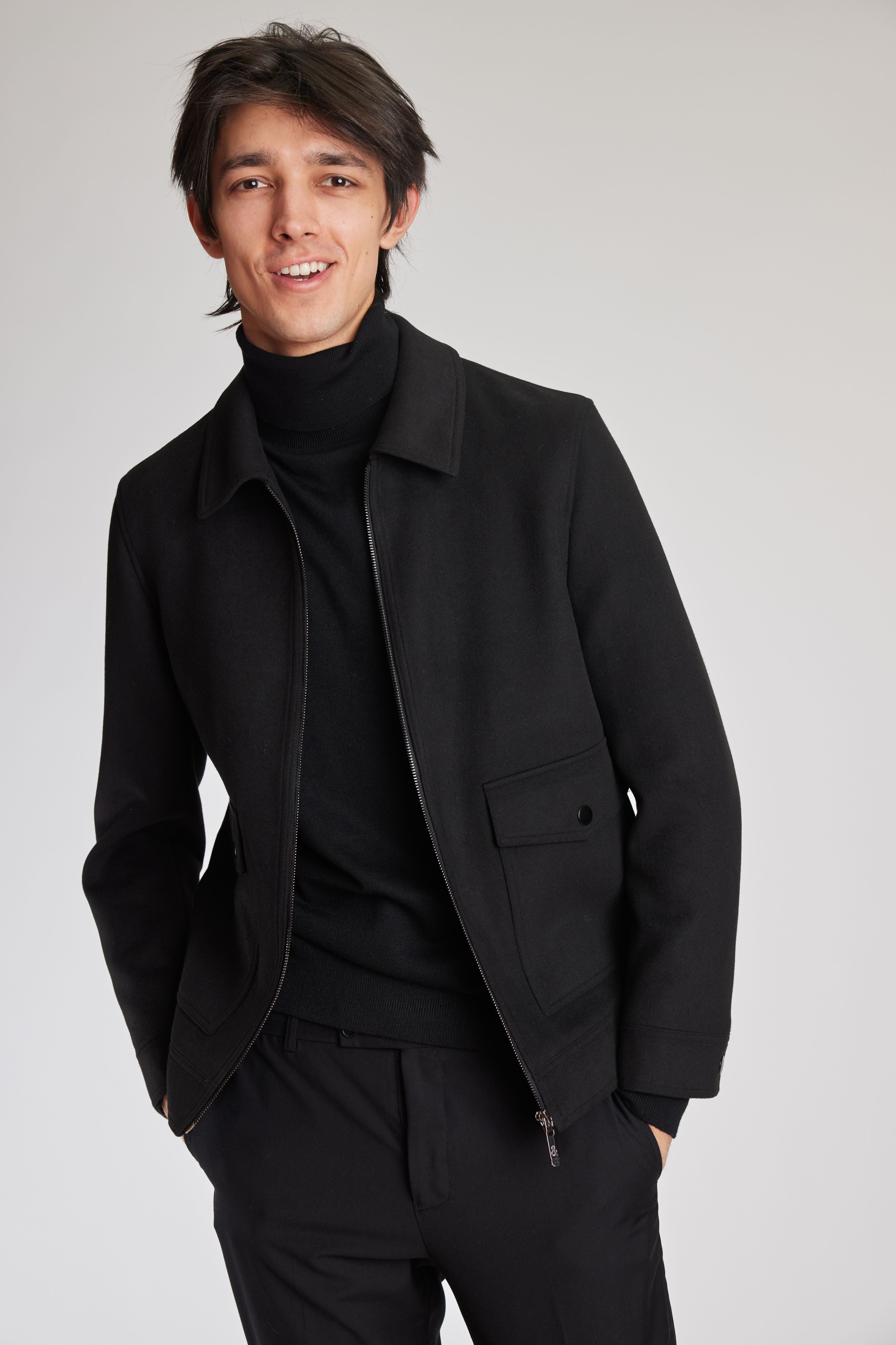 Milo Bomber Jacket - Black Luxe