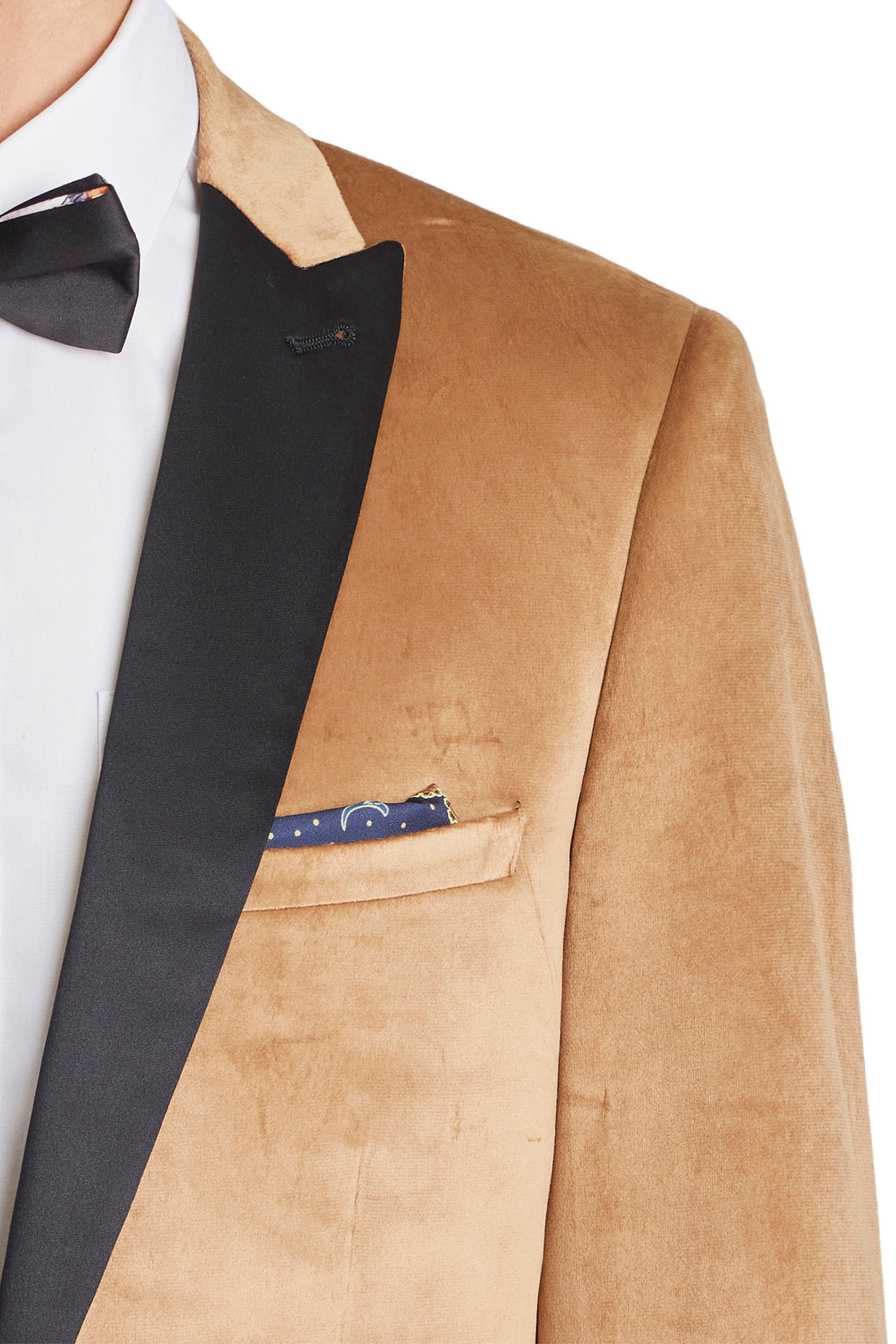 Grosvenor Peak Tux Jacket - slim - Golden Velvet