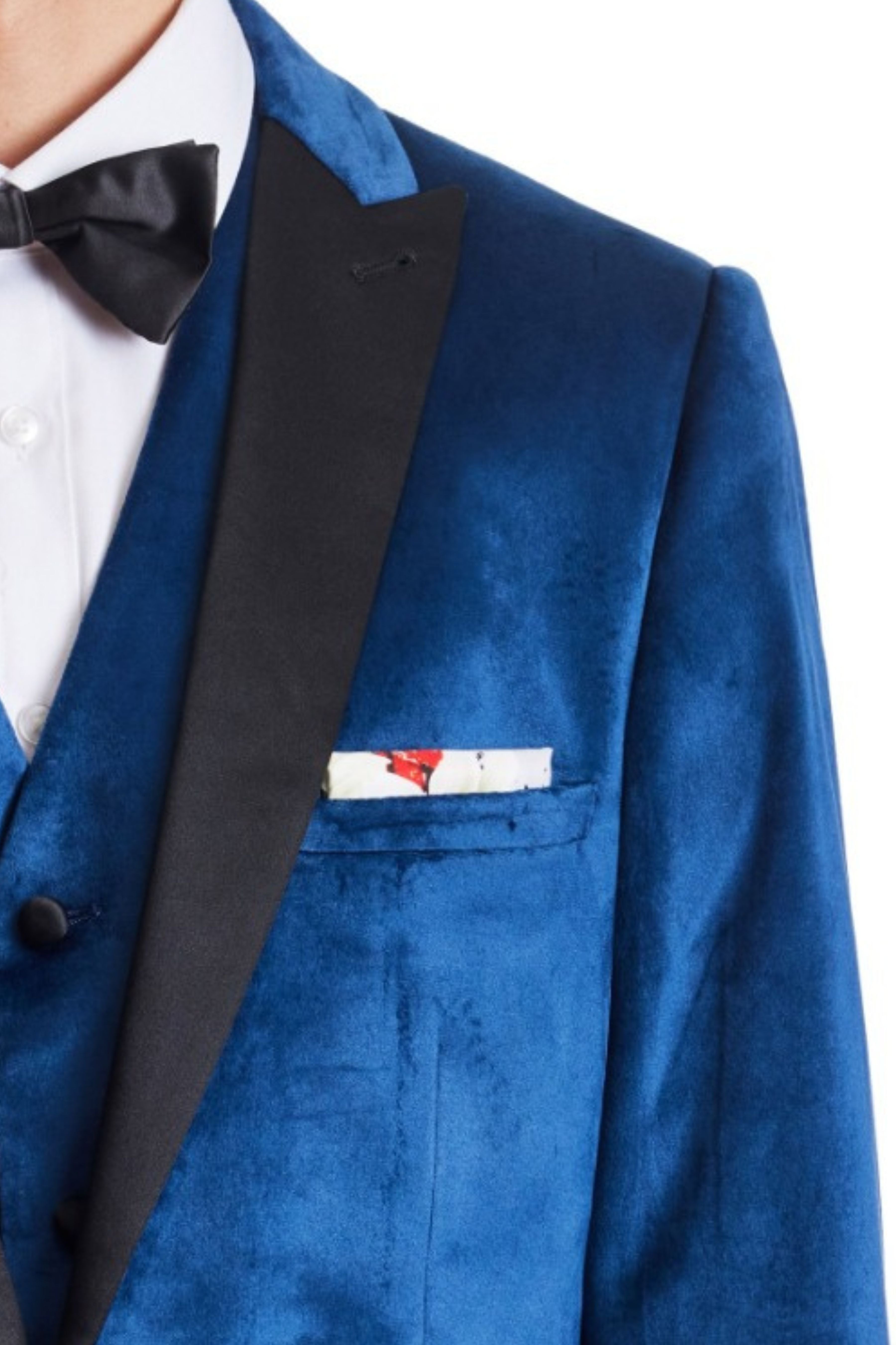 Grosvenor Peak Tux Jacket - slim - Majestic Blue Velvet
