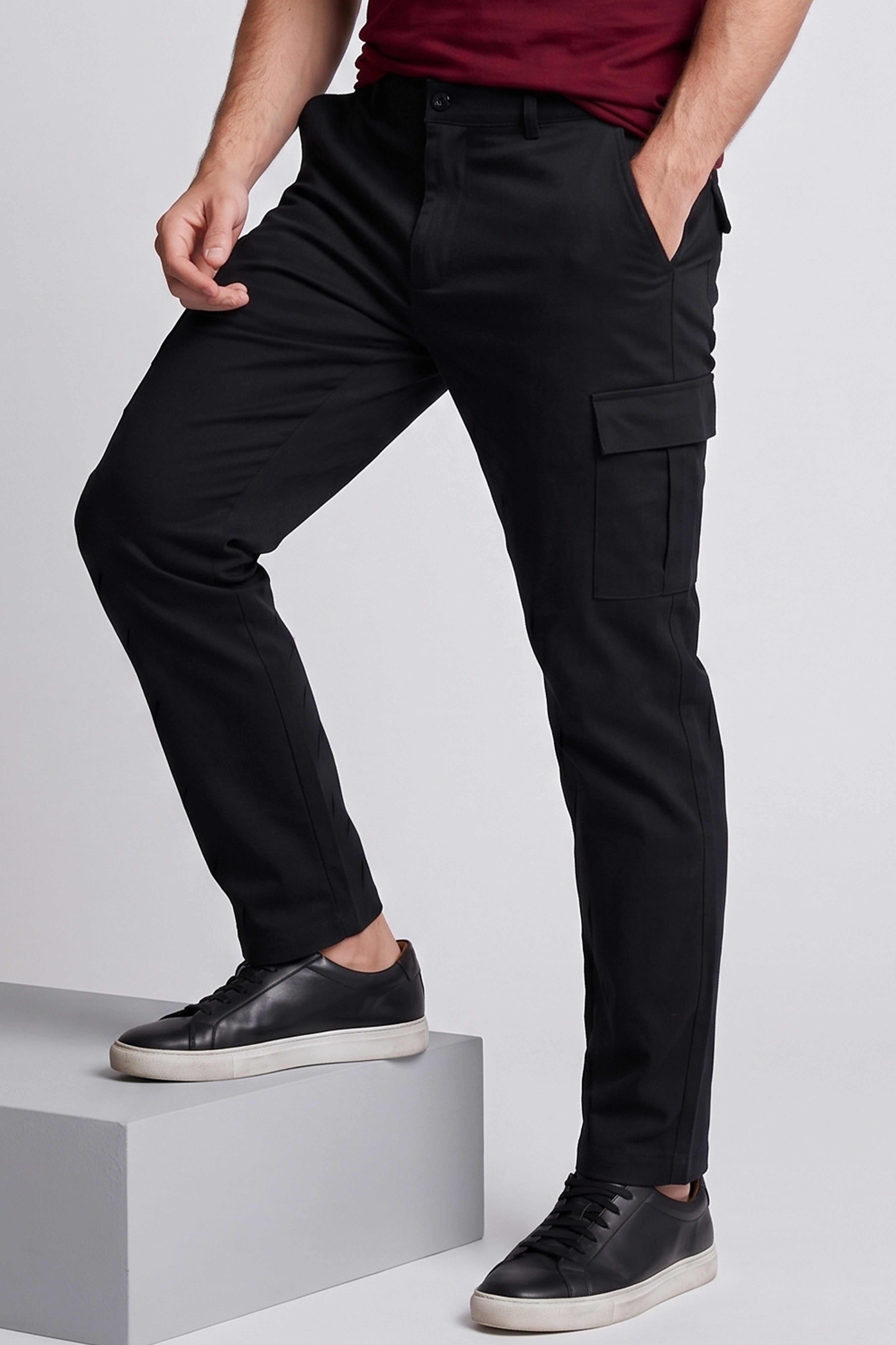 Cargo Pants - slim - Black
