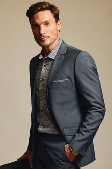  Dover Notch Jacket - slim - Dark Grey Blue