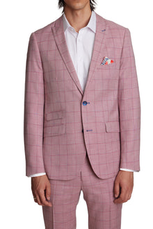  Ashton Peak Jacket - slim - Pink Double Check