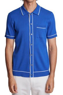  Full Placket Tipped Polo - Royal