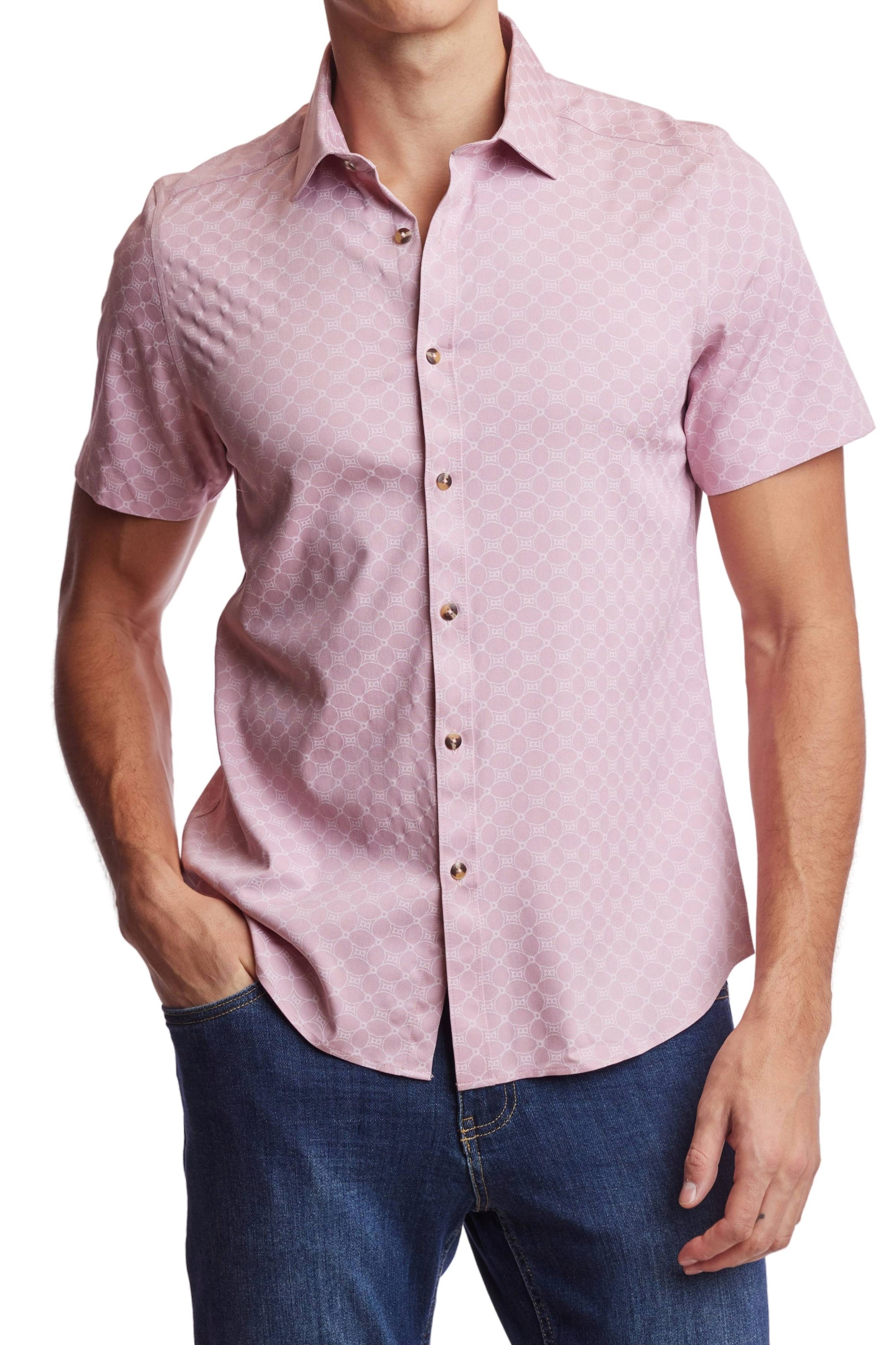 Sawyer S/S Shirt - Pink White