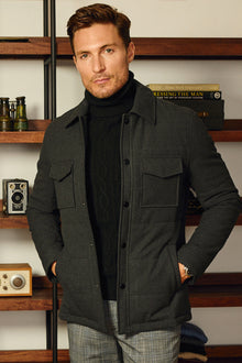  Quincy Quilted Jacket - Charcoal Grey