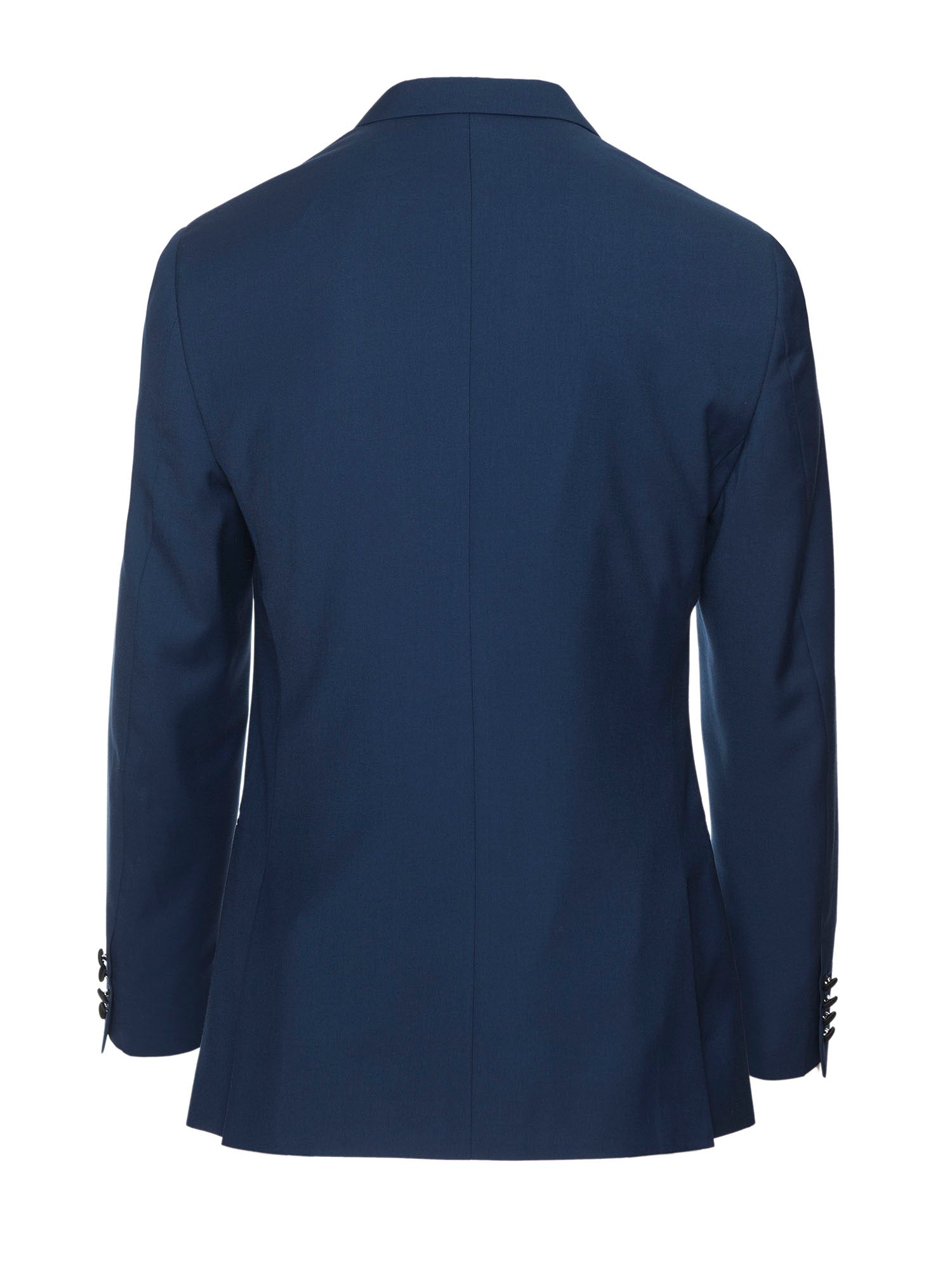paisley & gray blue solid slim fit peak lapel basic tuxedo jacket 1894J