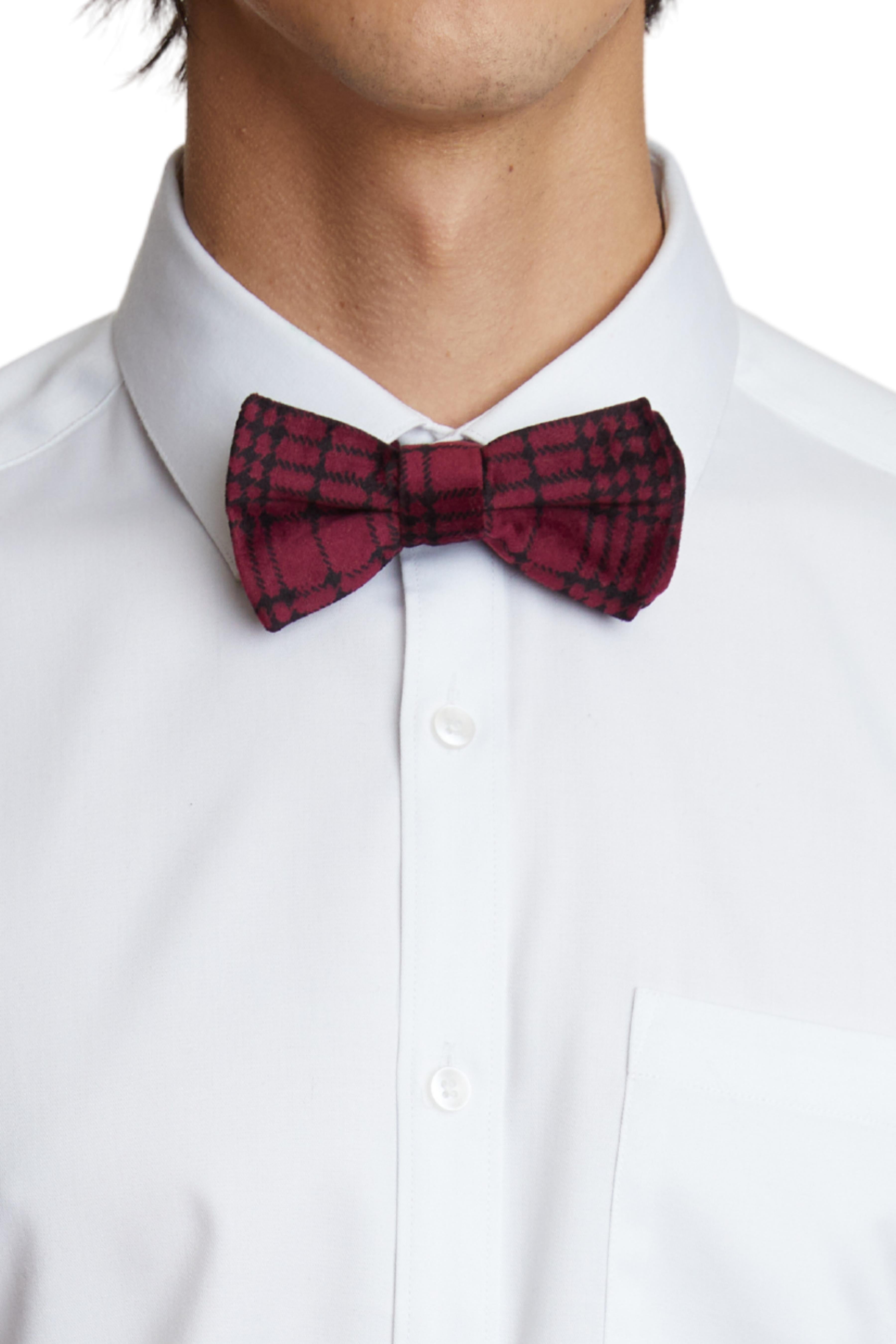 Bradley Bow Tie - Berry Velvet