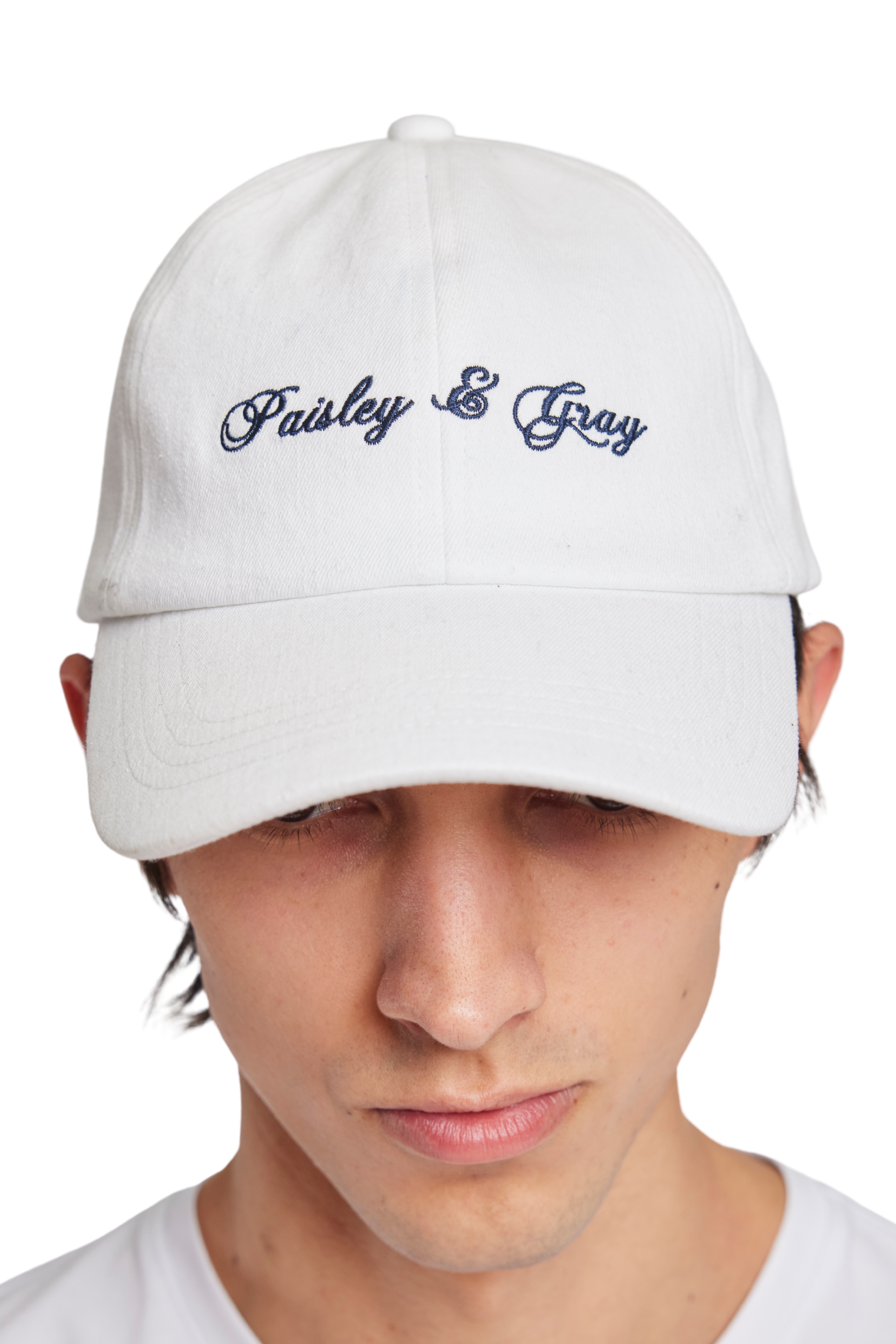 Colin Baseball Cap - White Denim