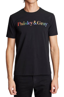  Flipside Rainbow Logo T - Black