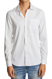  Samuel Spread Collar Shirt - Crisp White