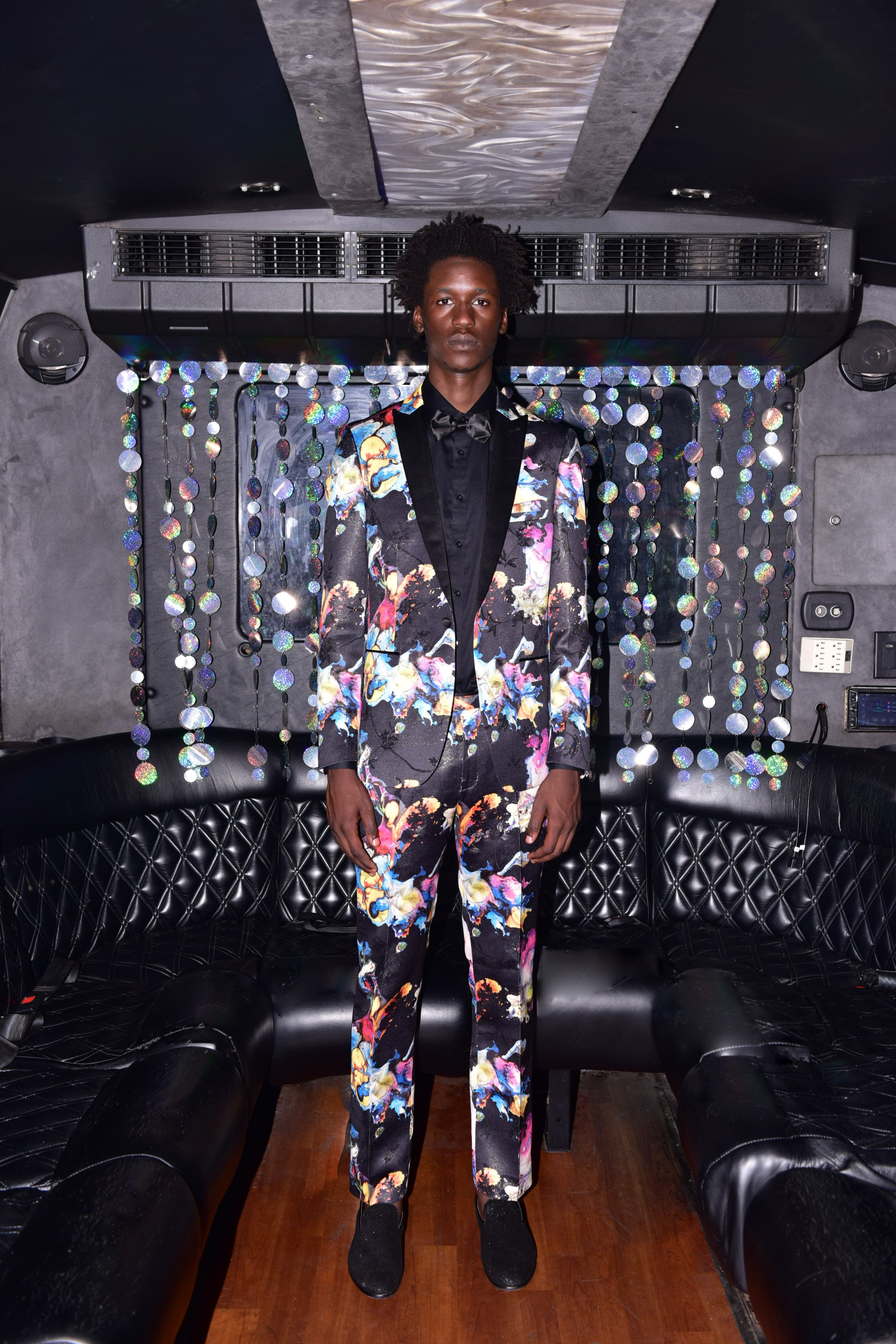 Sloane Tux Pants - slim - Bright Multi