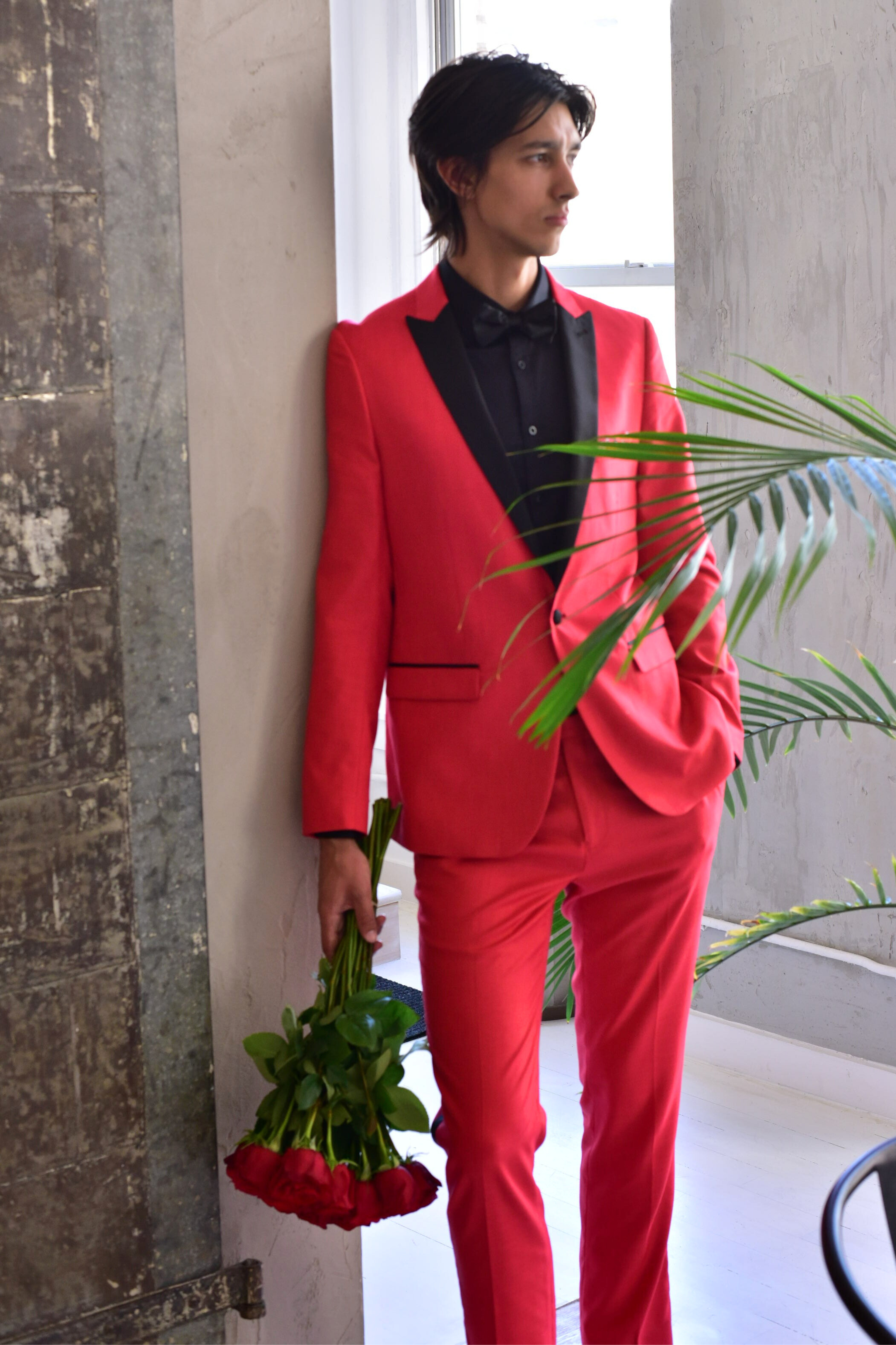 Grosvenor Peak Tux Jacket - slim - Really Red