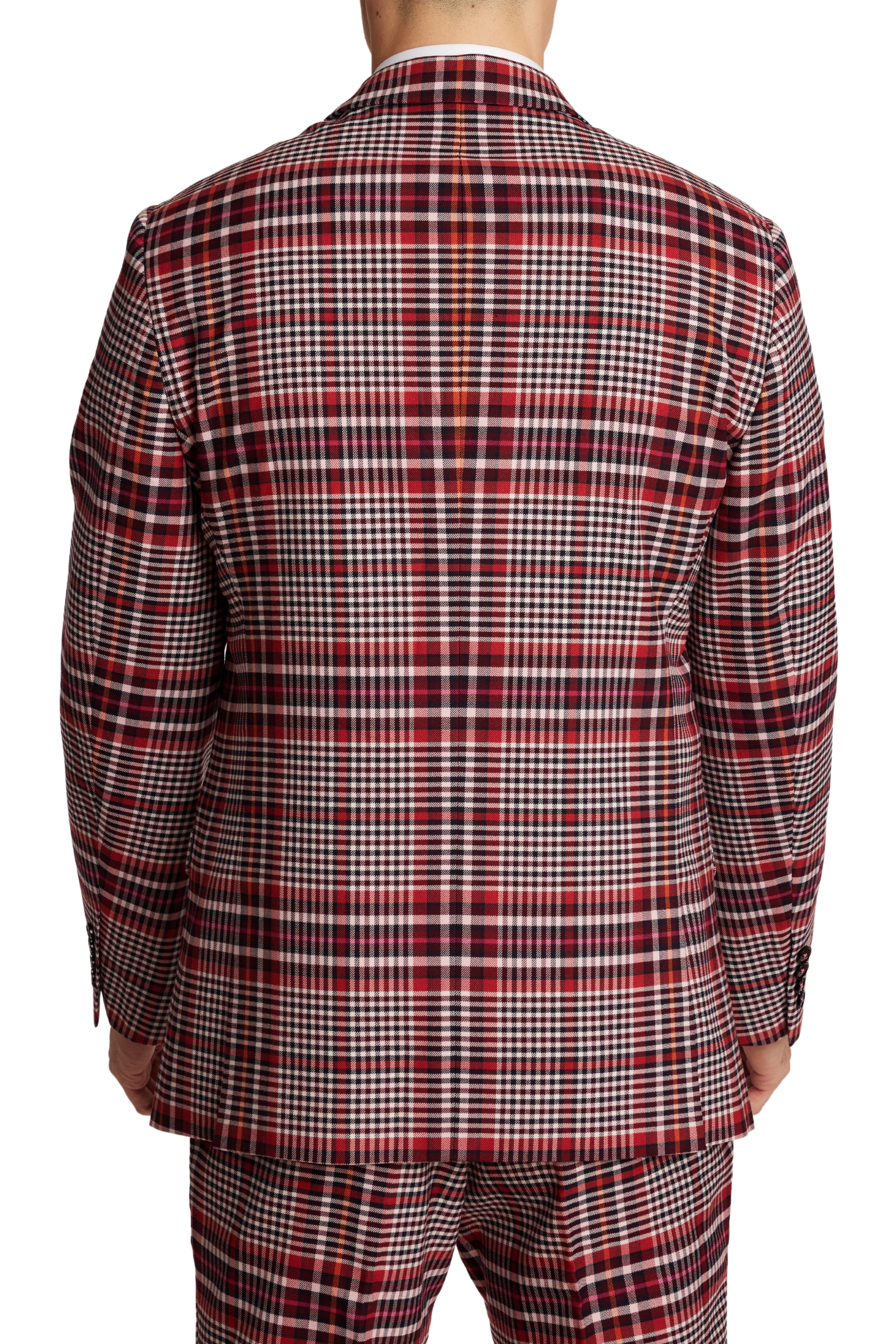 Dover Notch Jacket - slim - Pink Plaid