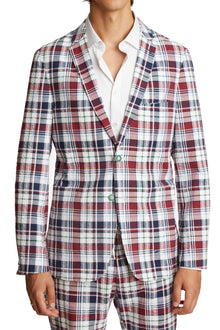 Dover Notch Jacket - slim - Red White Green Sucker