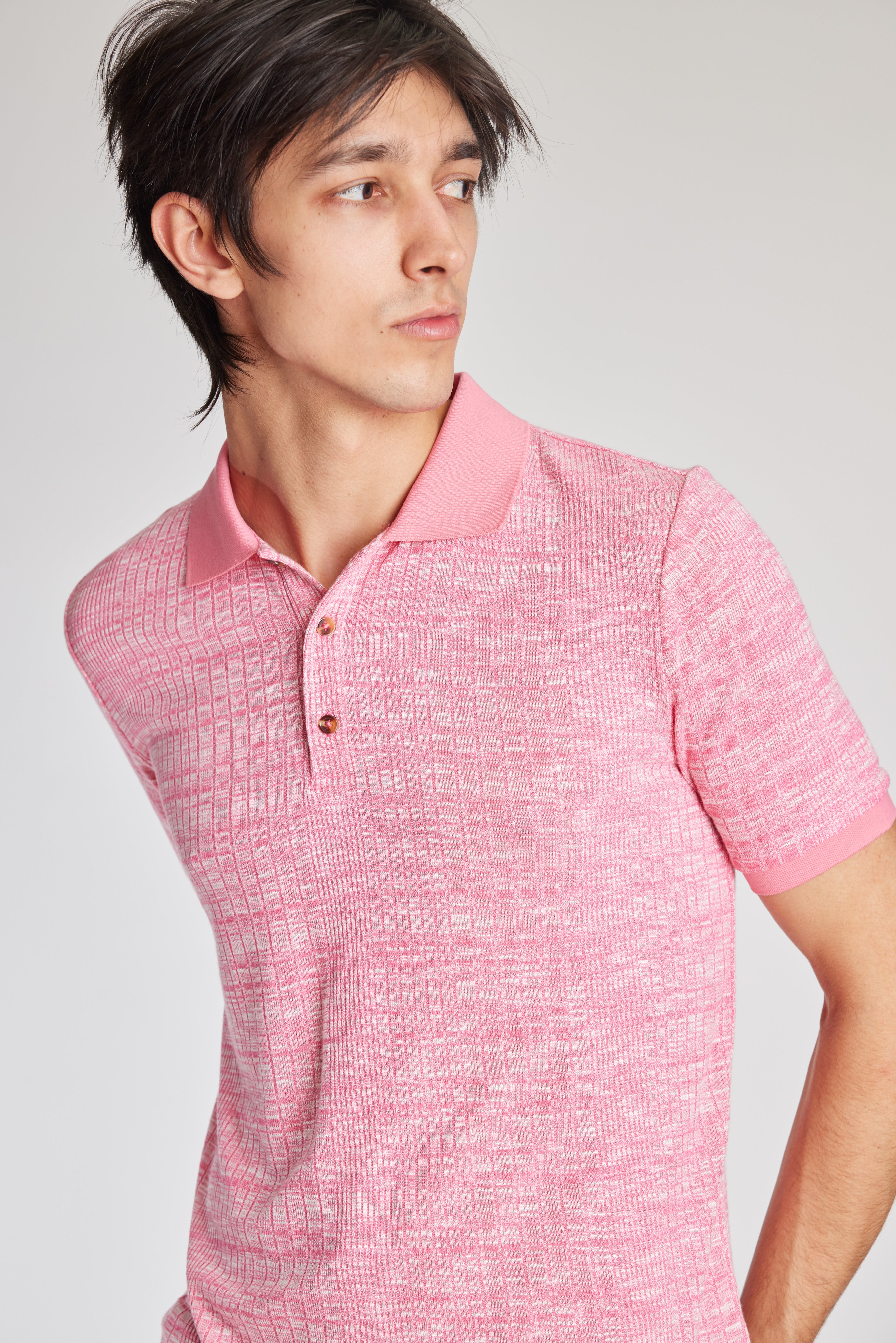 Funday Variegated Polo - Hot Pink