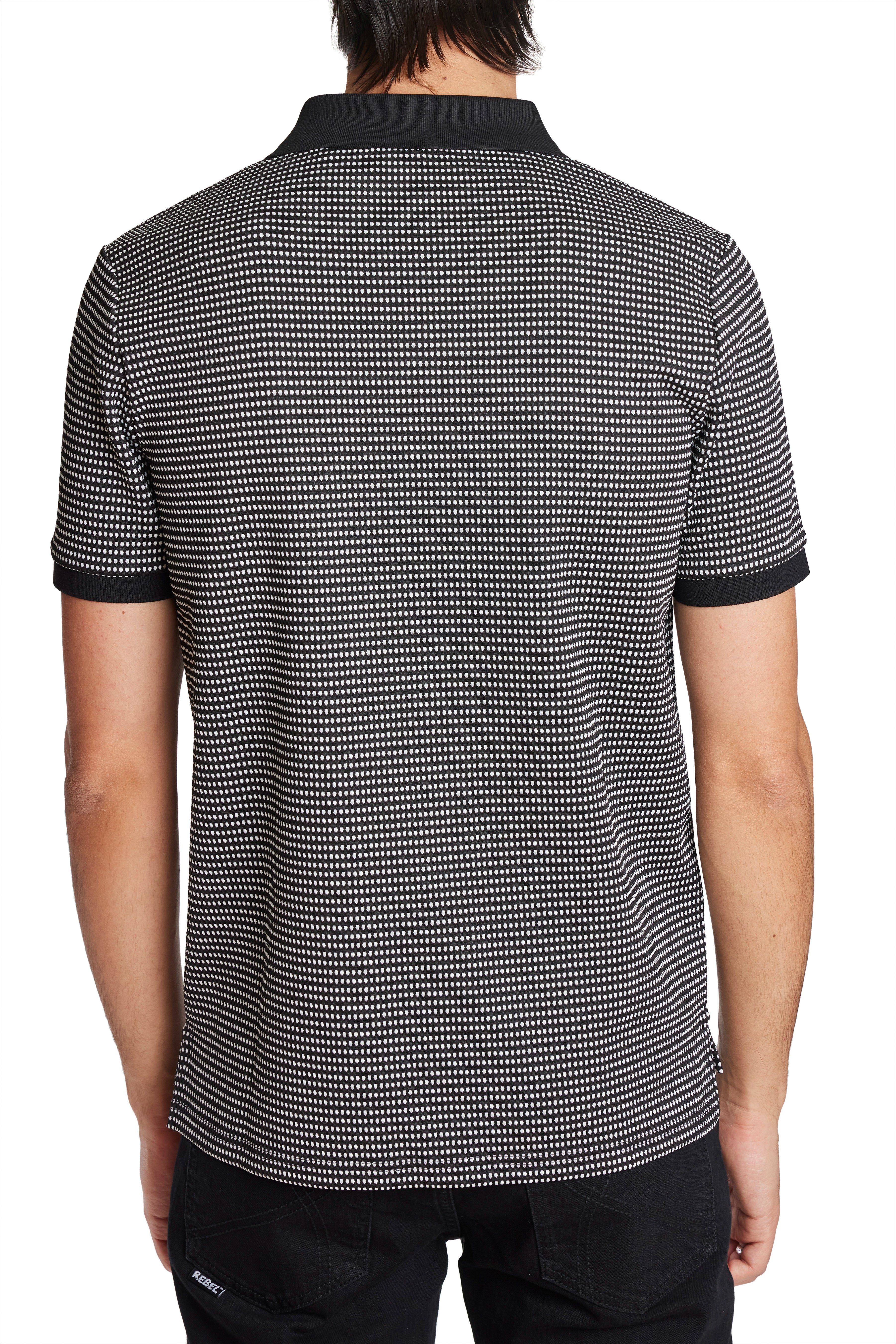 Funday Dots Polo - Black & White