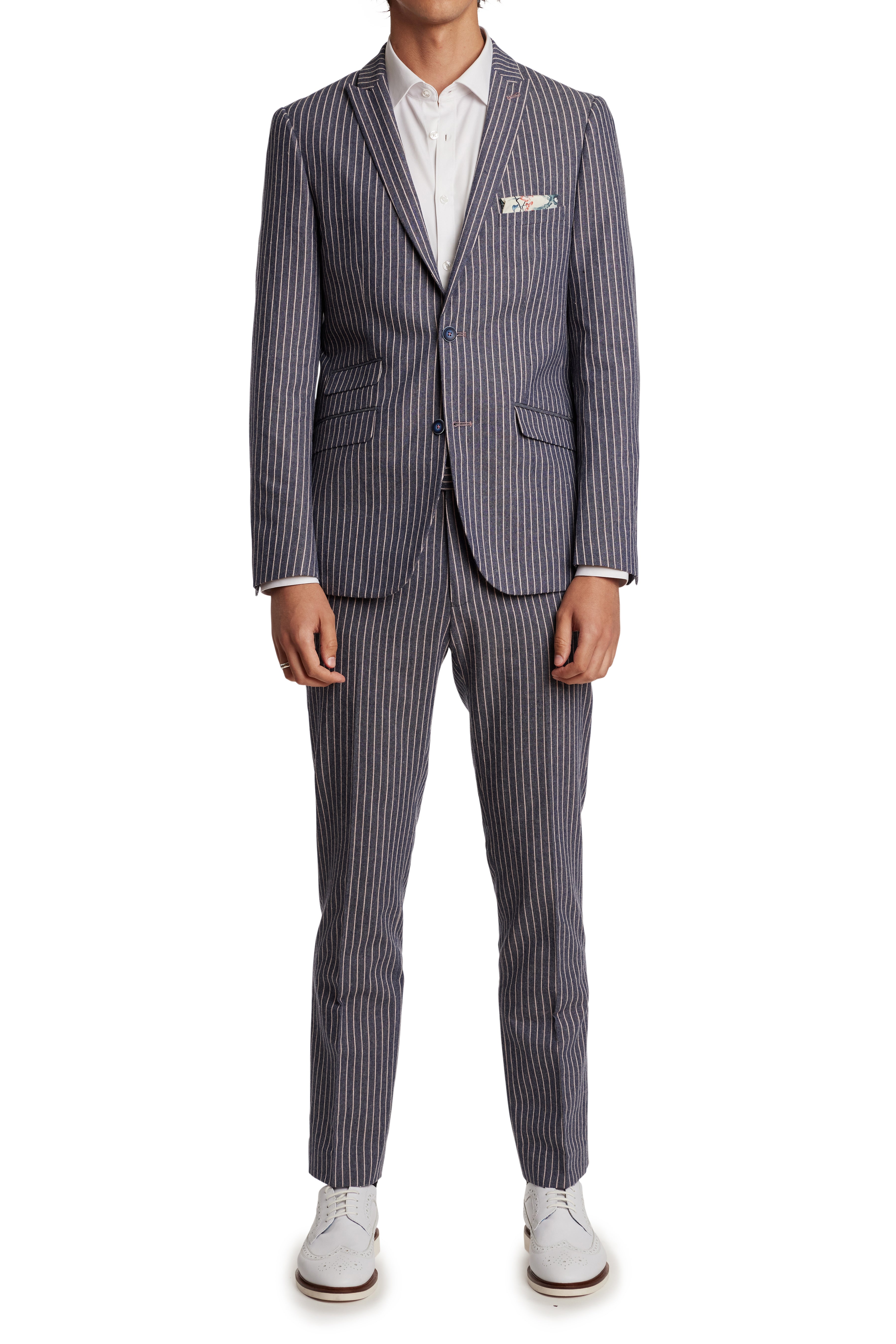 Ashton Peak Jacket - slim - Blue Pink Stripe