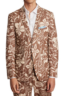  Dover Notch Jacket - slim - Natural Brown Floral