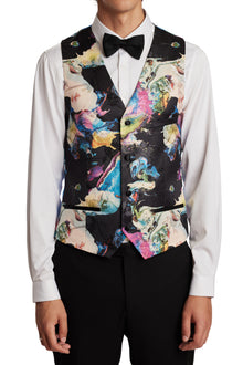  Chatsworth Tux Vest - slim - Bright Multi