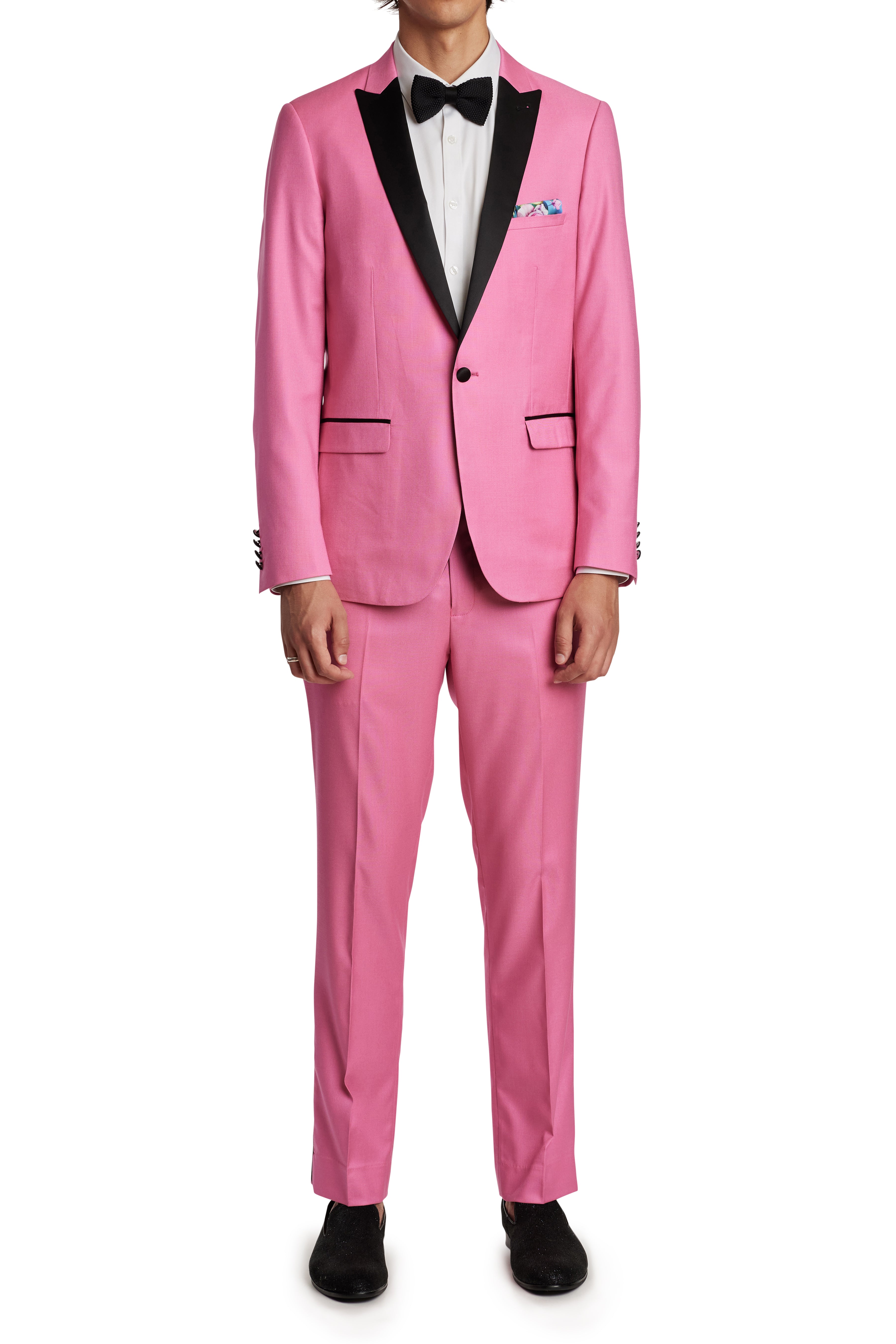 Sloane Tux Pants - slim - Hot Pink