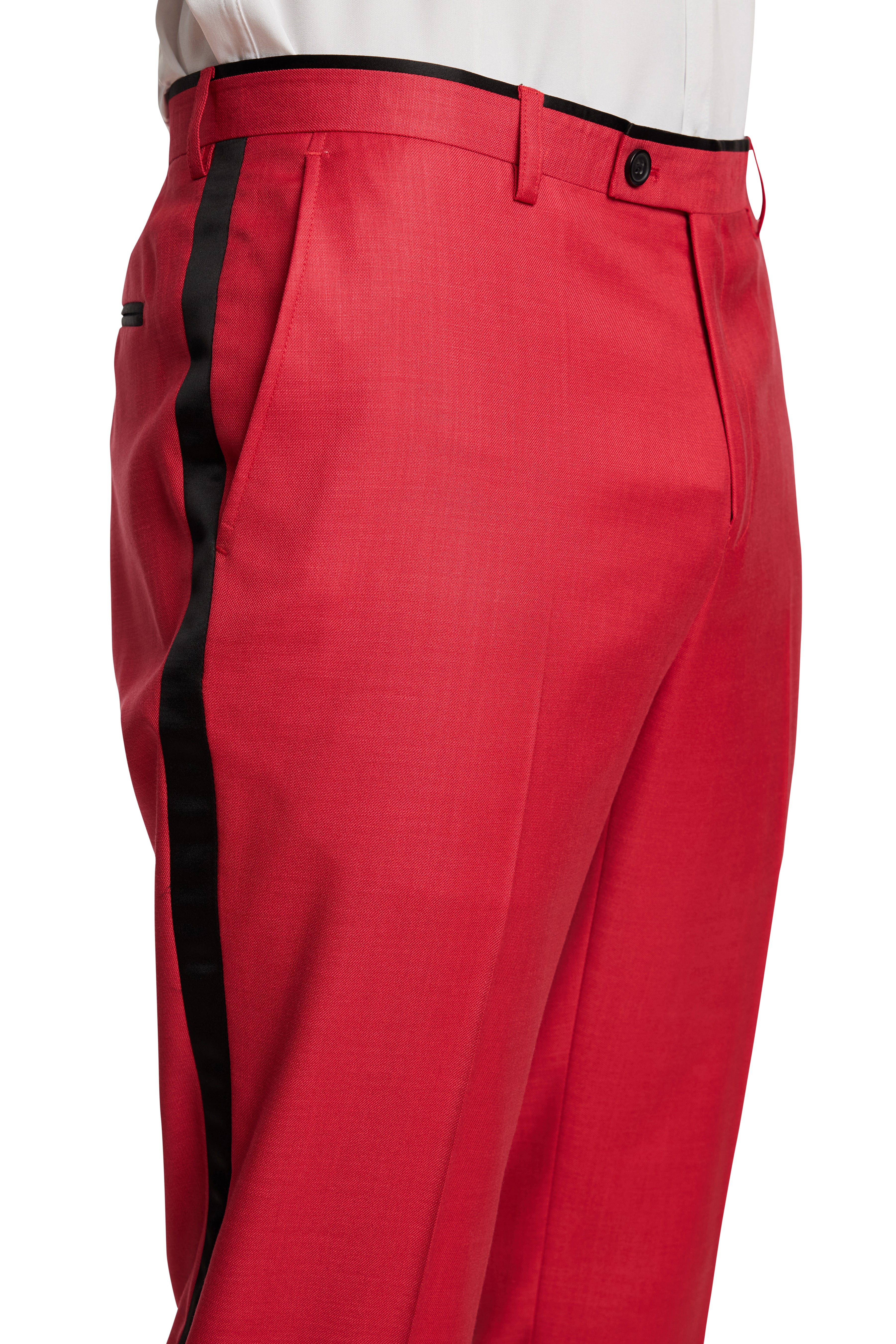 Sloane Tux Pants - slim - Really Red