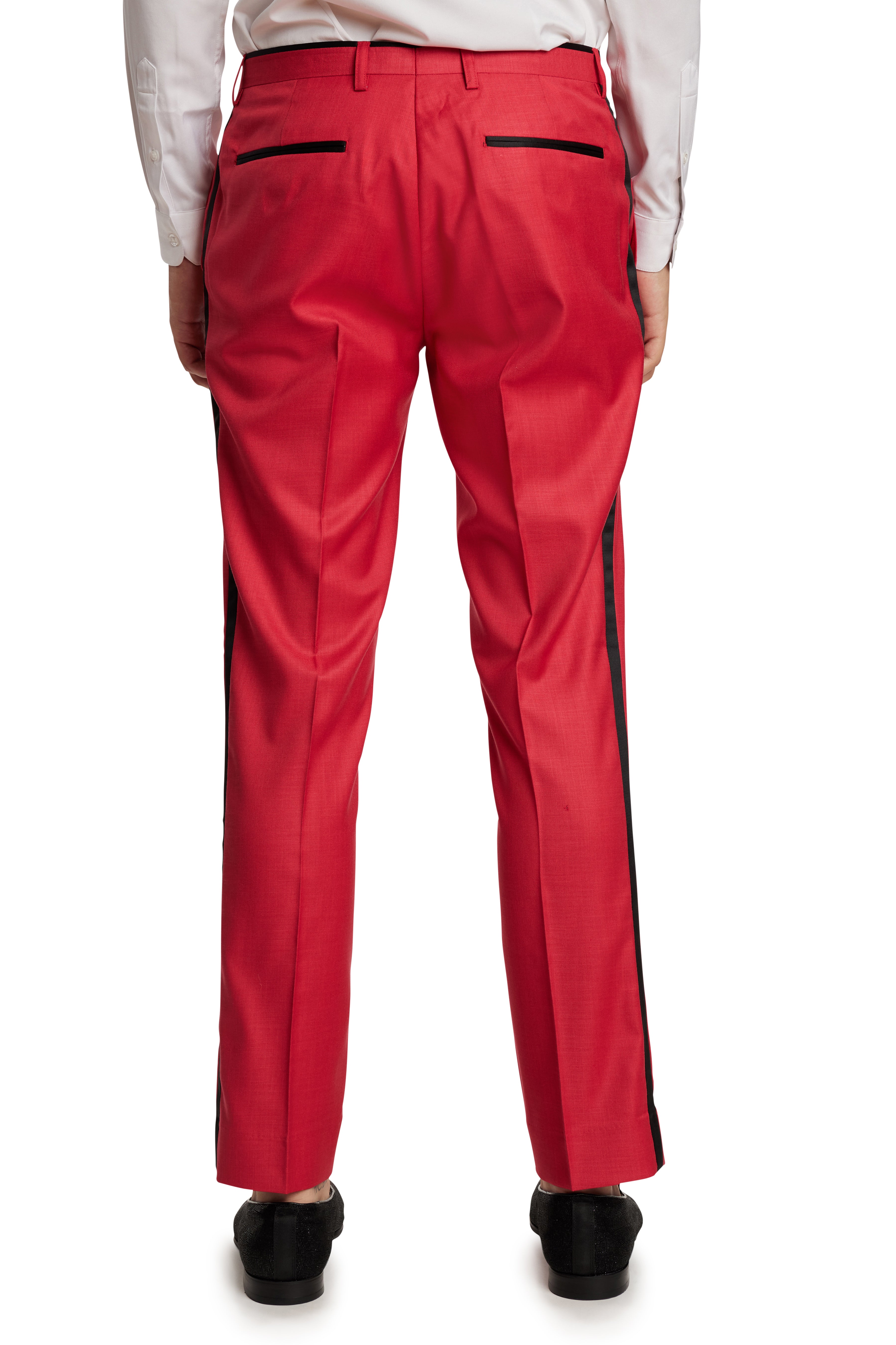 Sloane Tux Pants - slim - Really Red