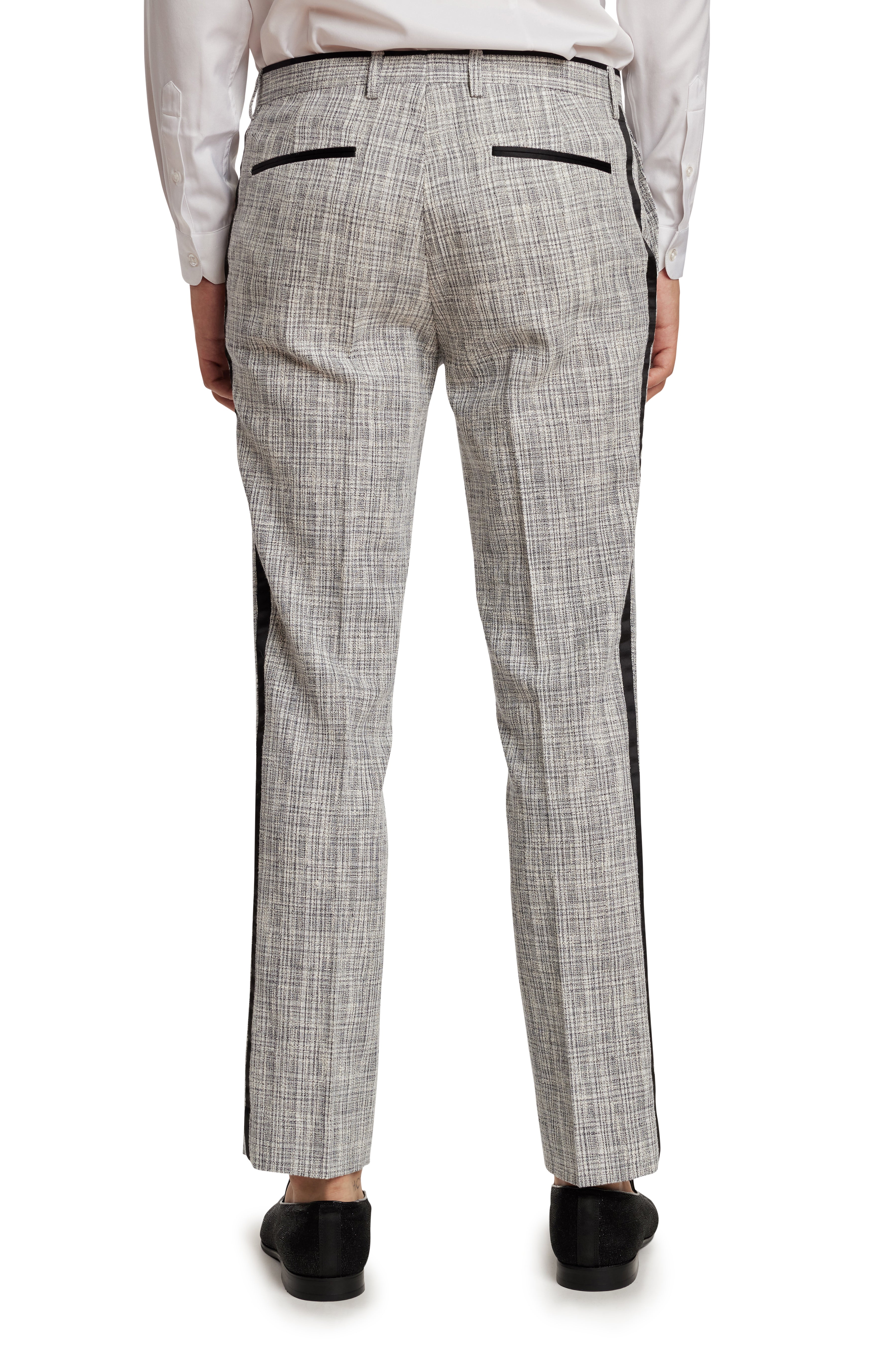 Sloane Tux Pants - slim - Cream Black