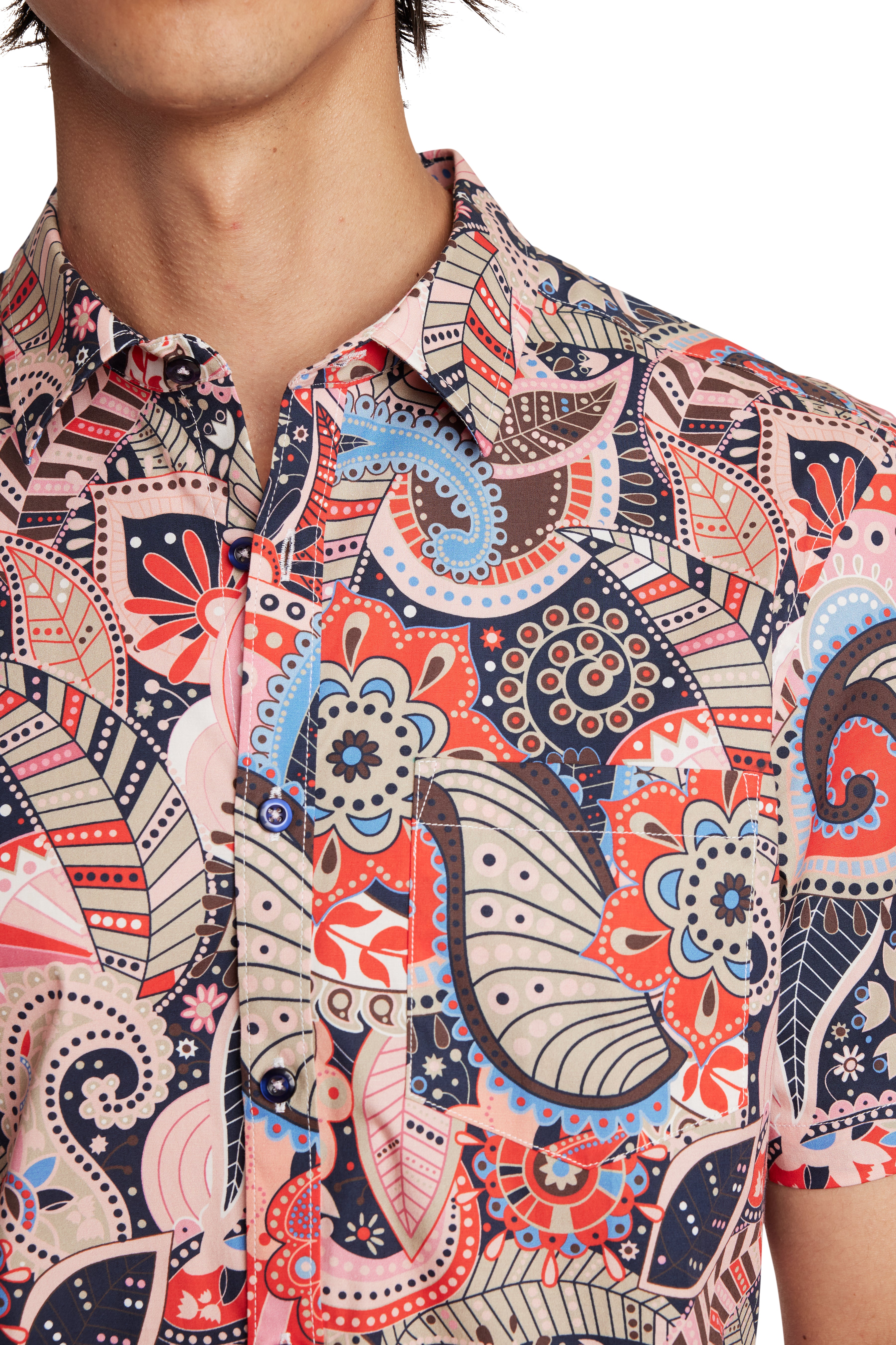 Soleil S/S Shirt - Pink Multi