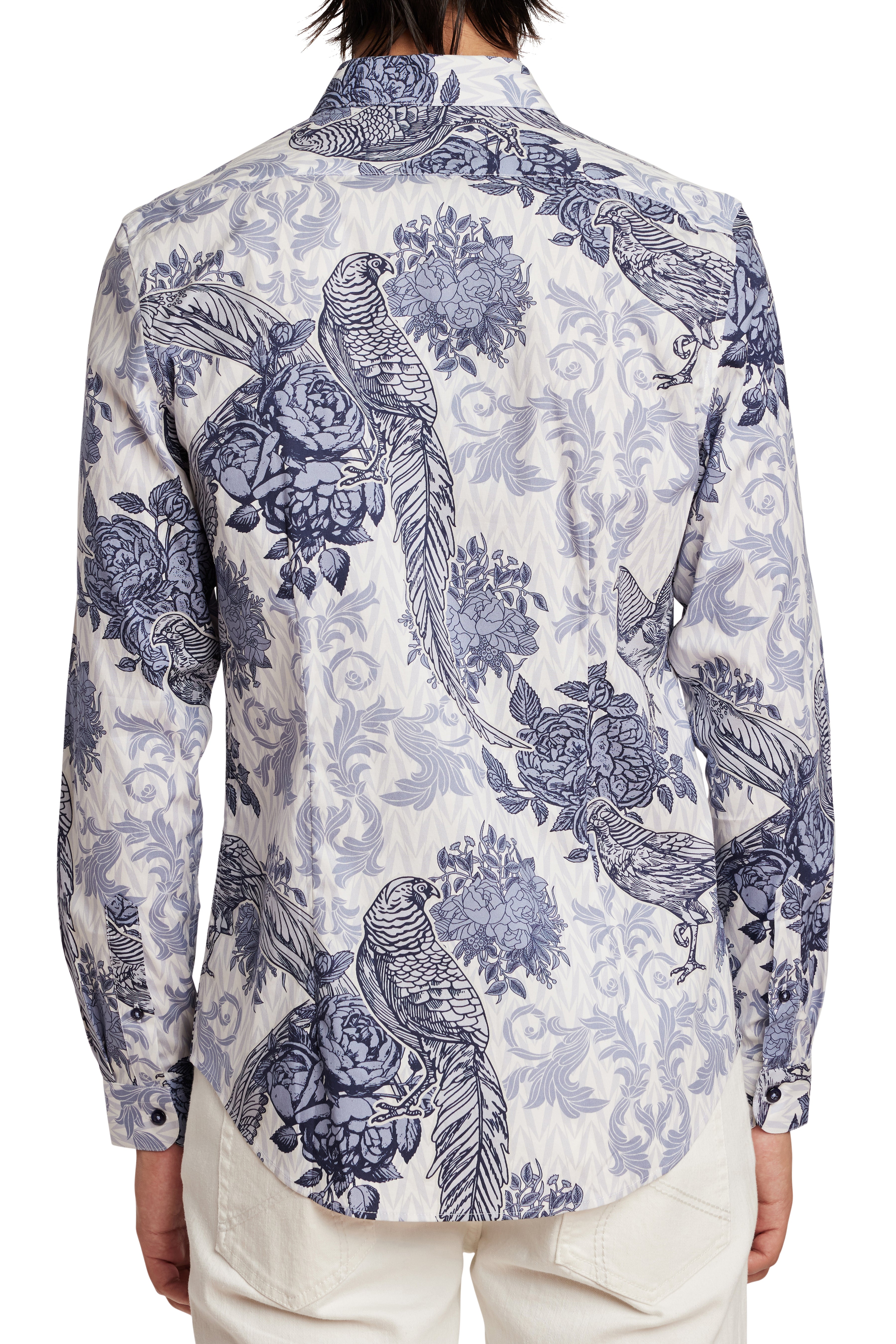 Samuel Spread Collar Shirt - Blue Bird